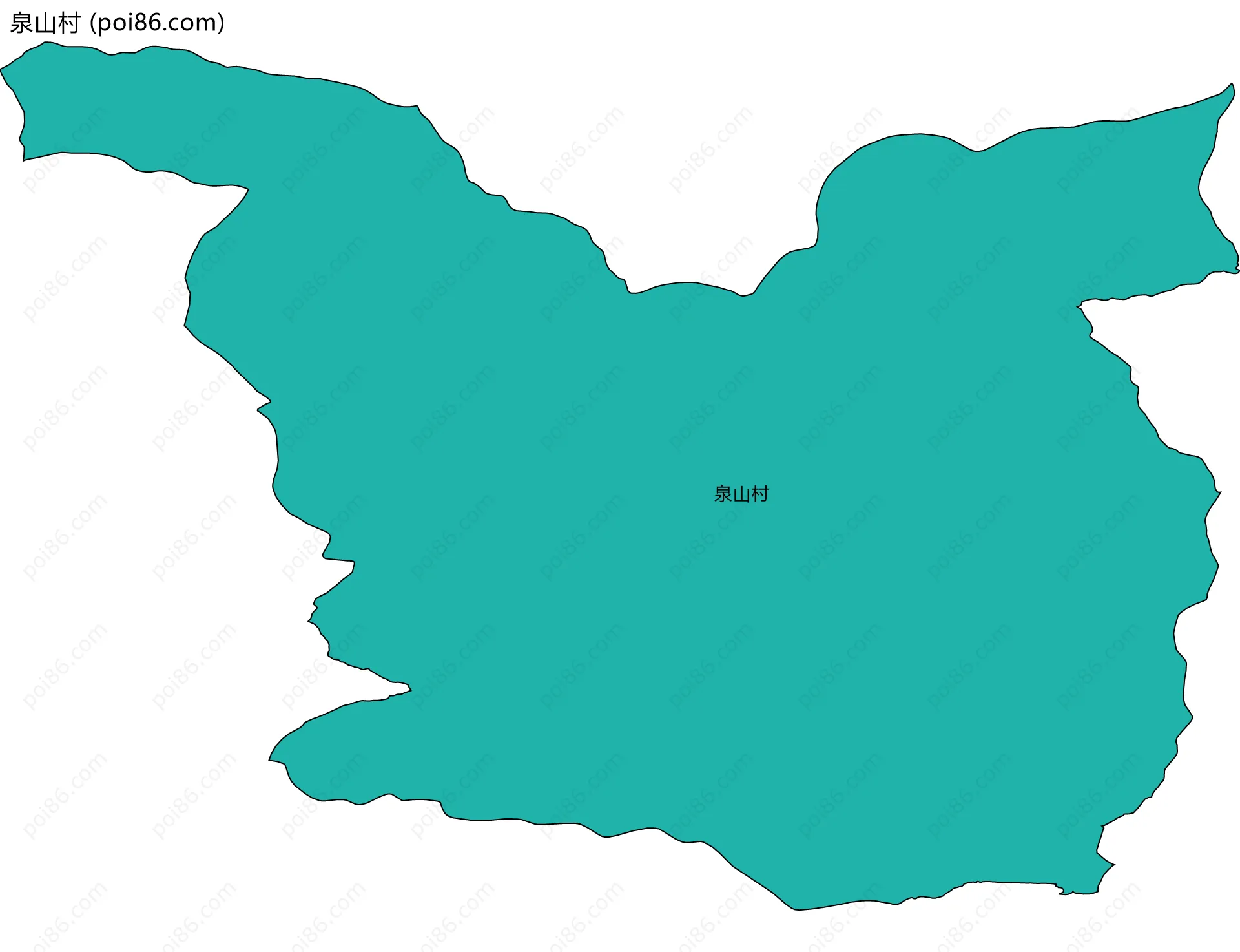 泉山村边界地图