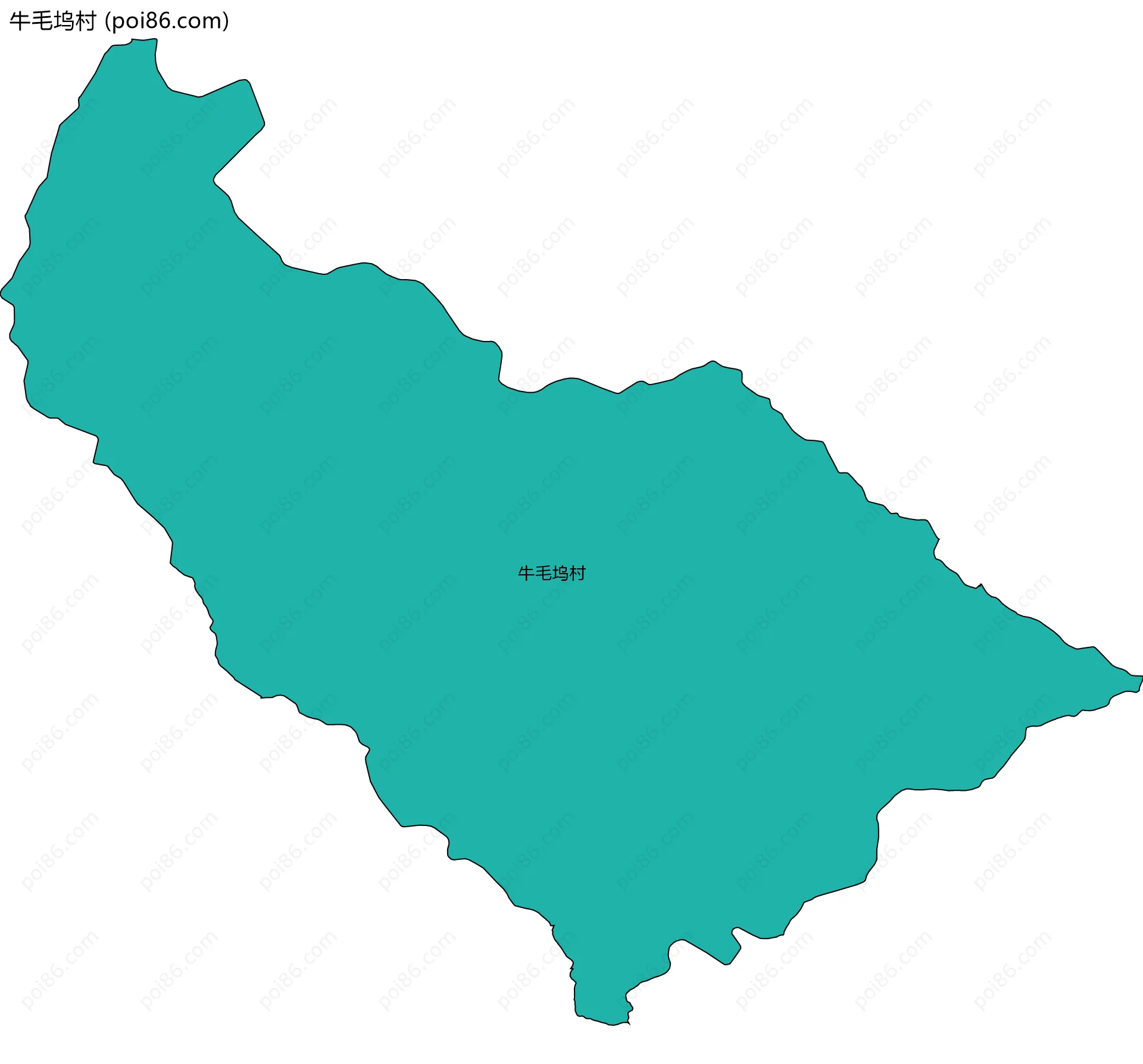 牛毛坞村边界地图