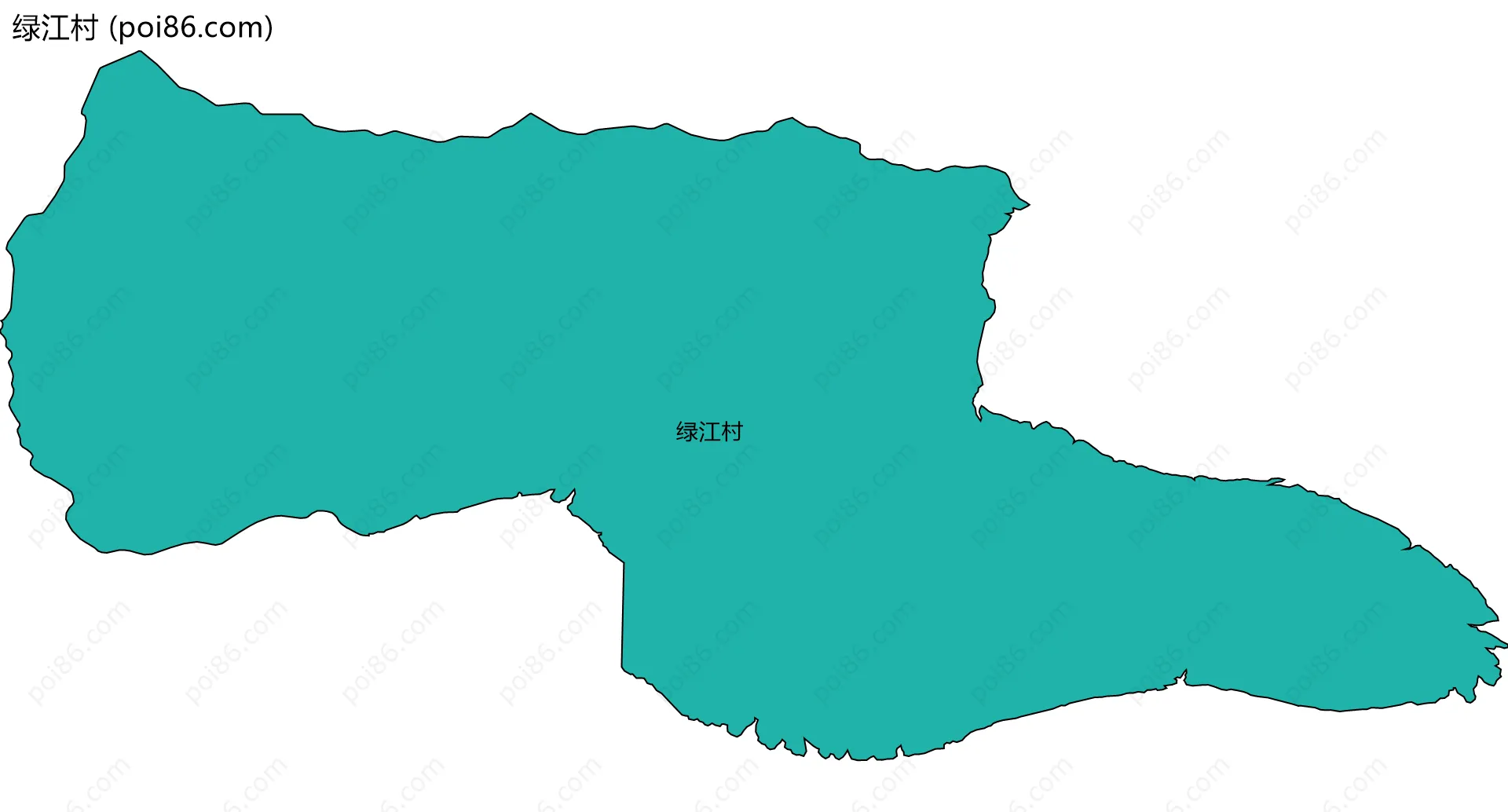 绿江村边界地图