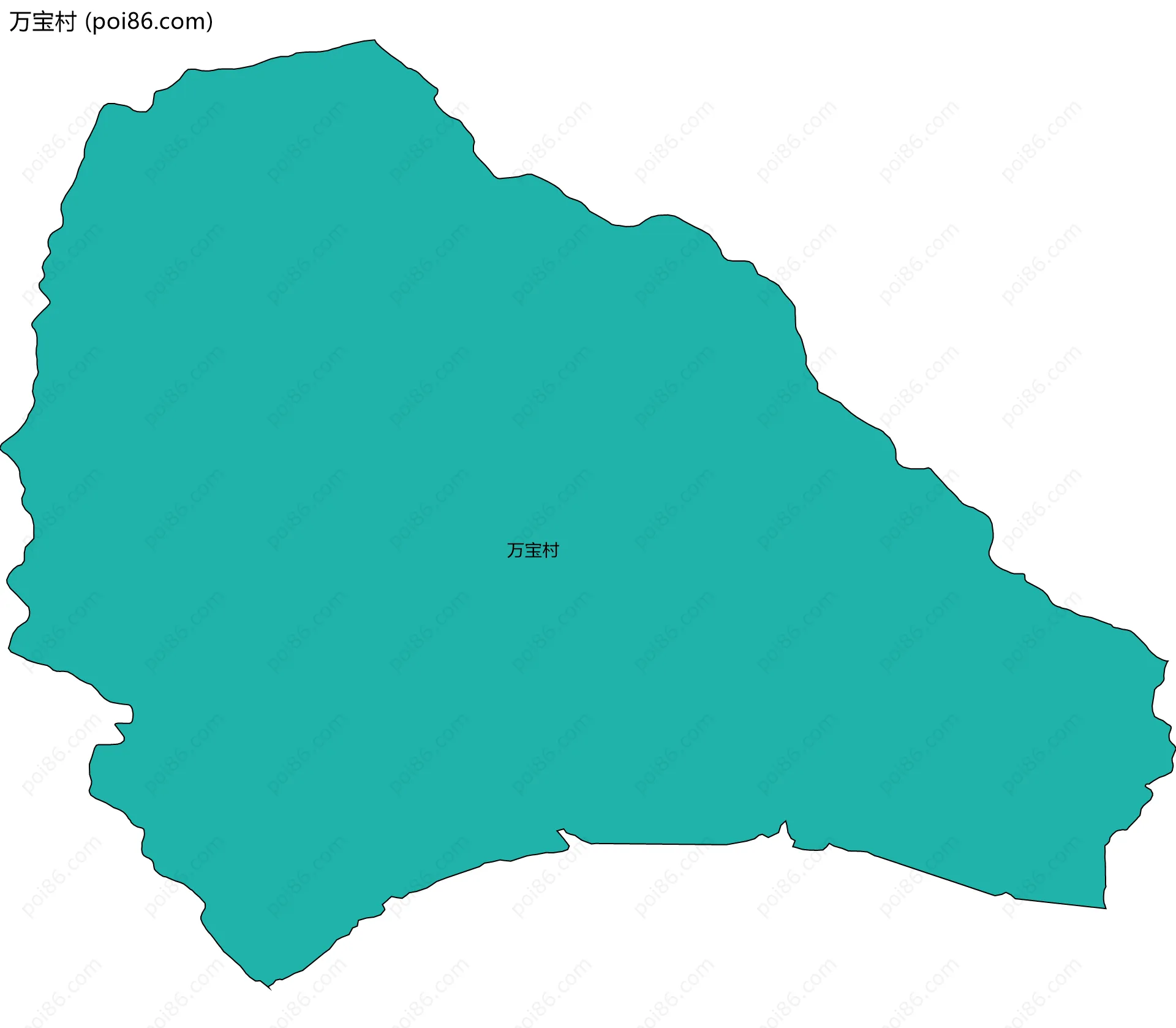 万宝村边界地图