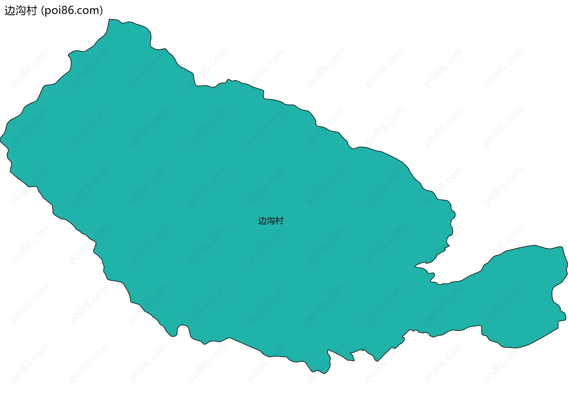 边沟村边界地图