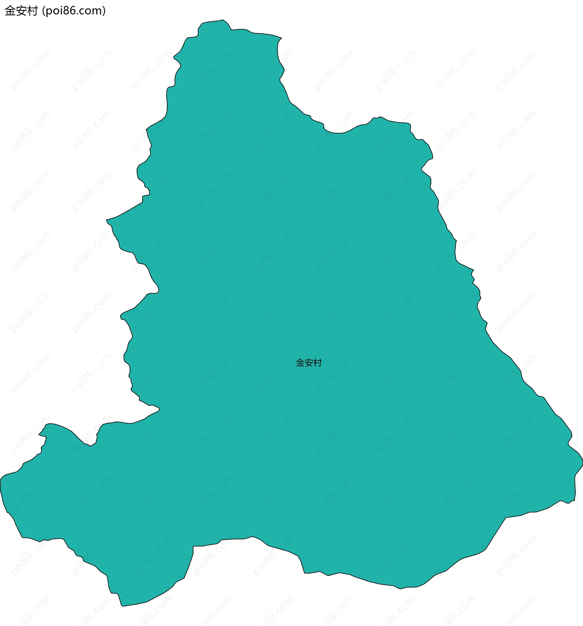 金安村边界地图