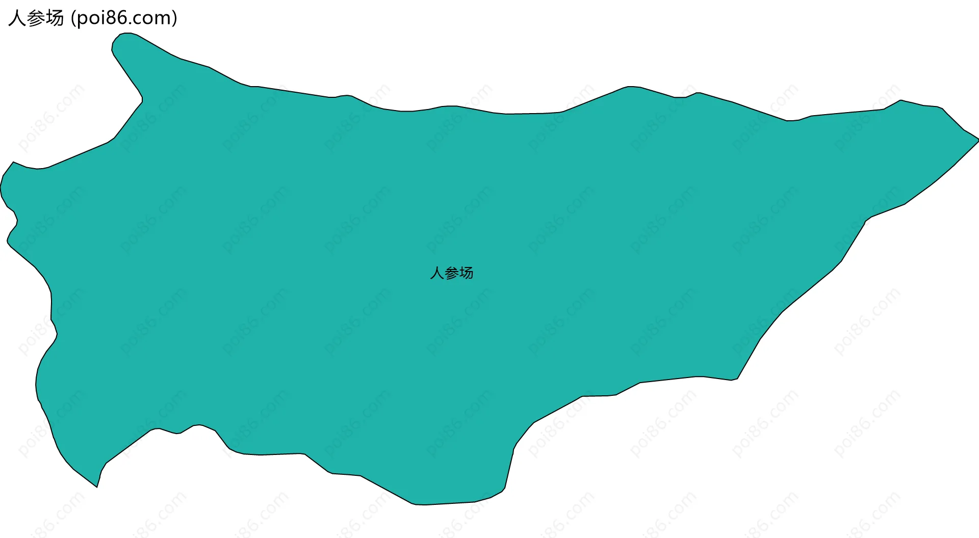 人参场边界地图