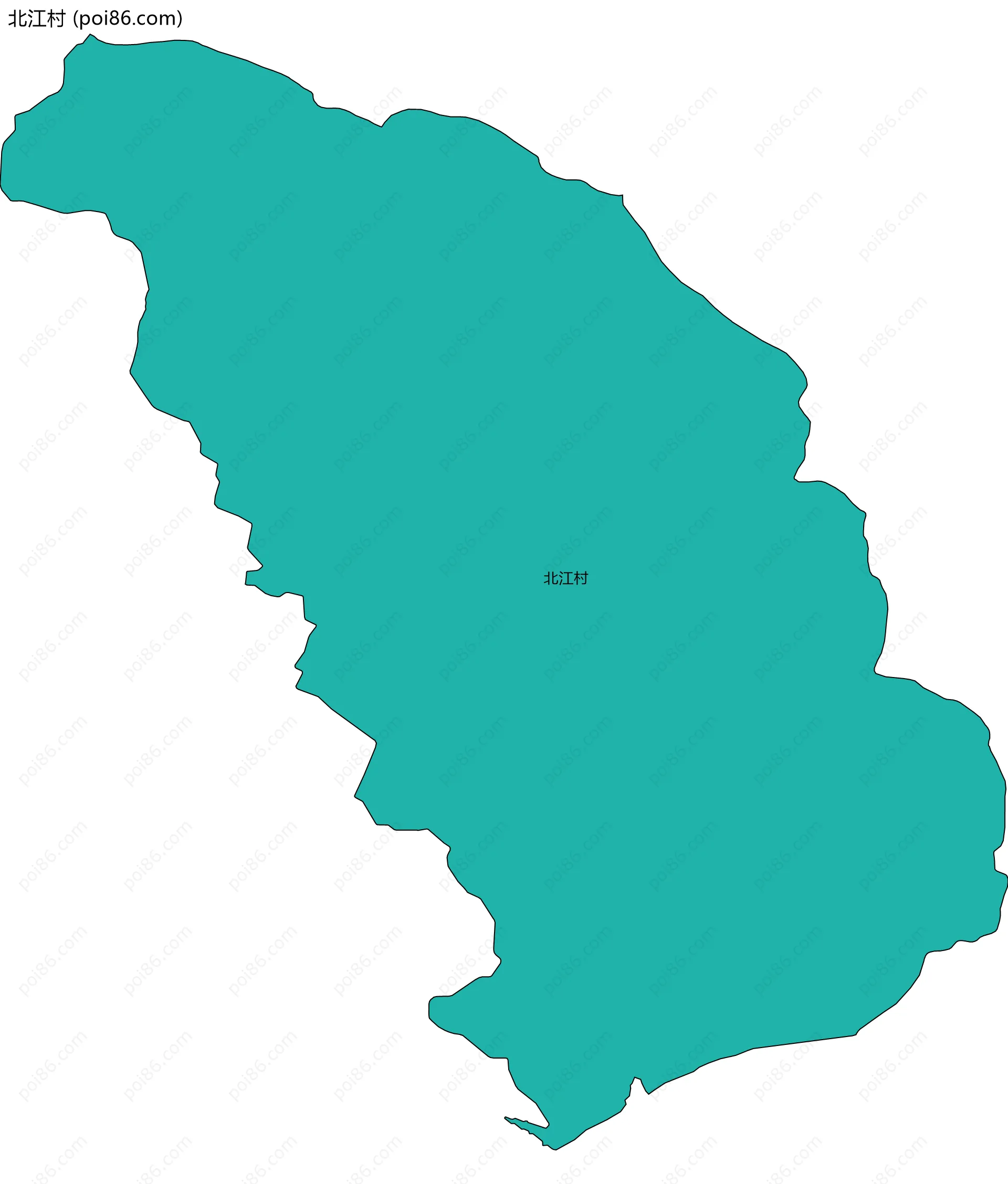 北江村边界地图