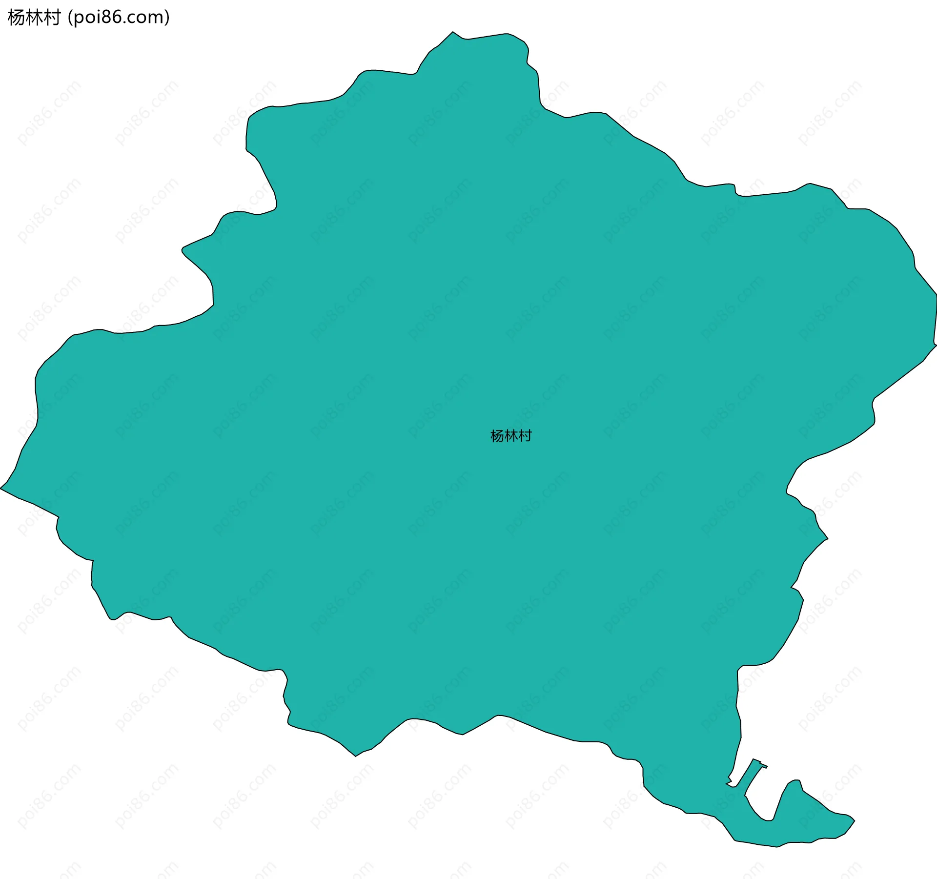 杨林村边界地图