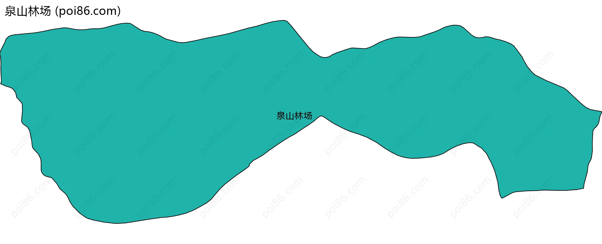 泉山林场边界地图