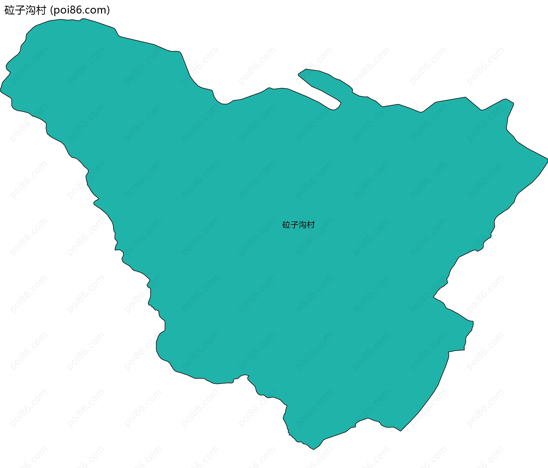 砬子沟村边界地图