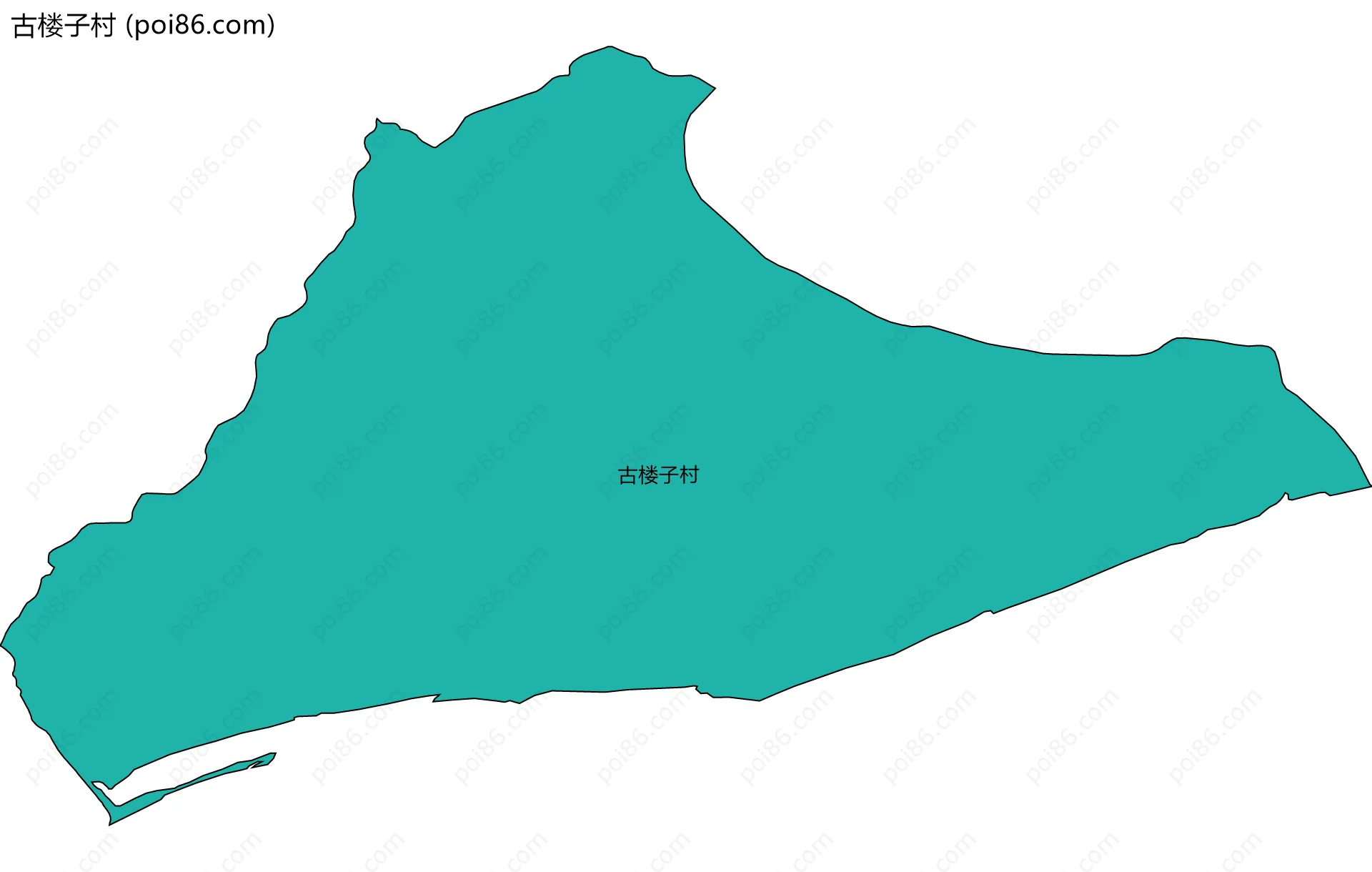古楼子村边界地图