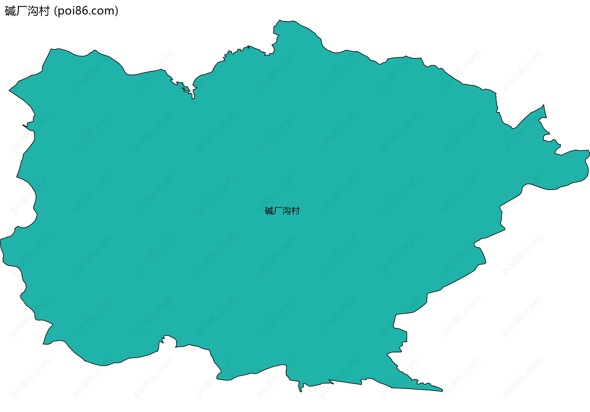 碱厂沟村边界地图