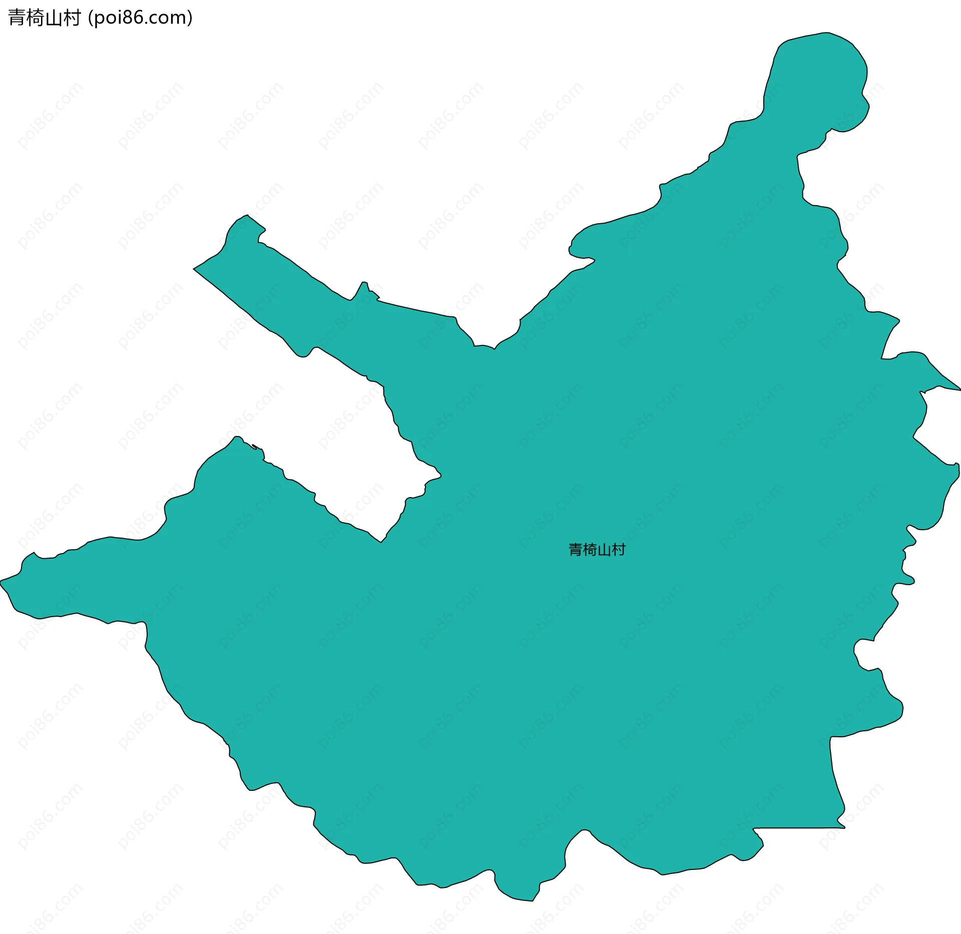 青椅山村边界地图