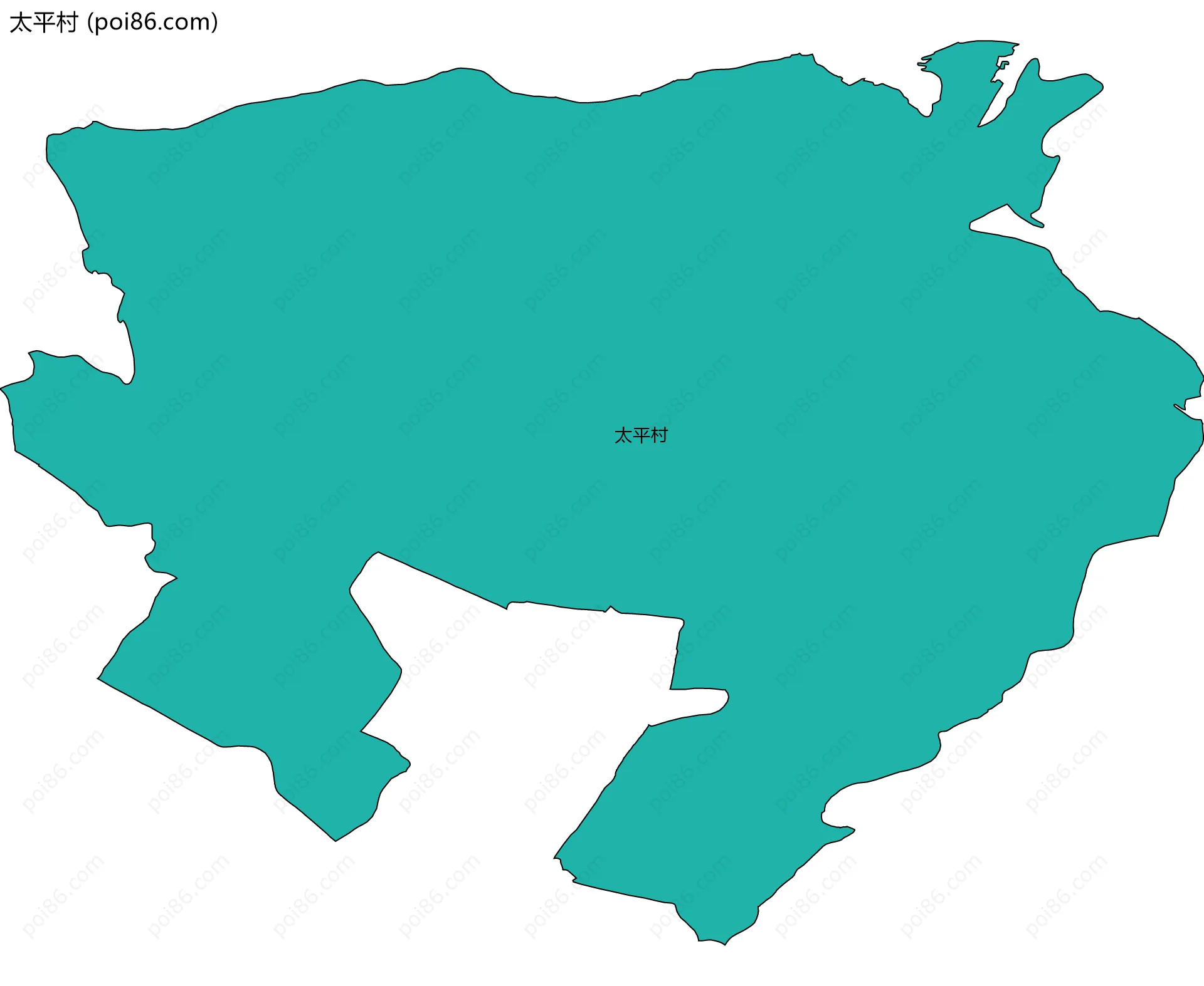 太平村边界地图