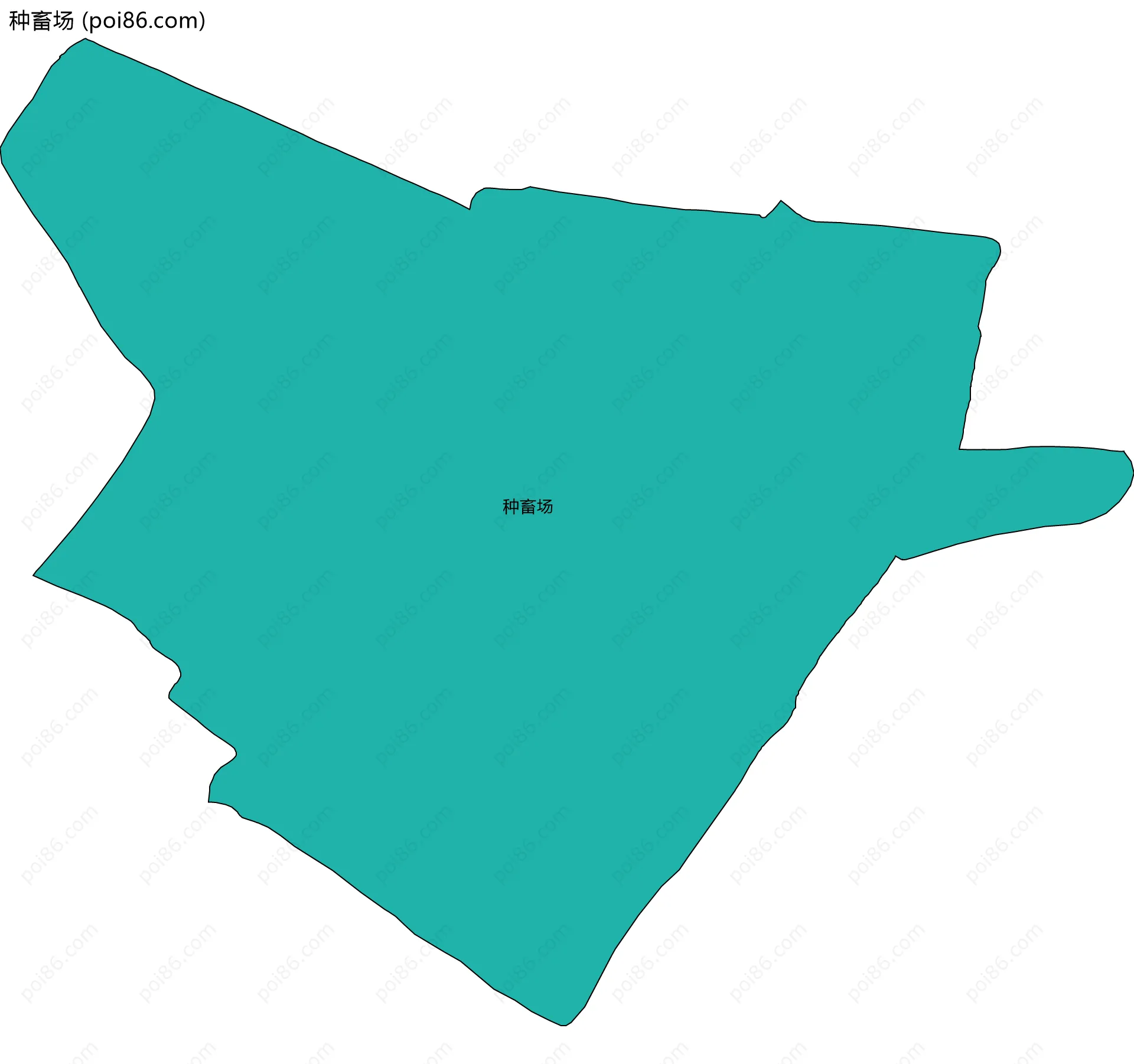 种畜场边界地图