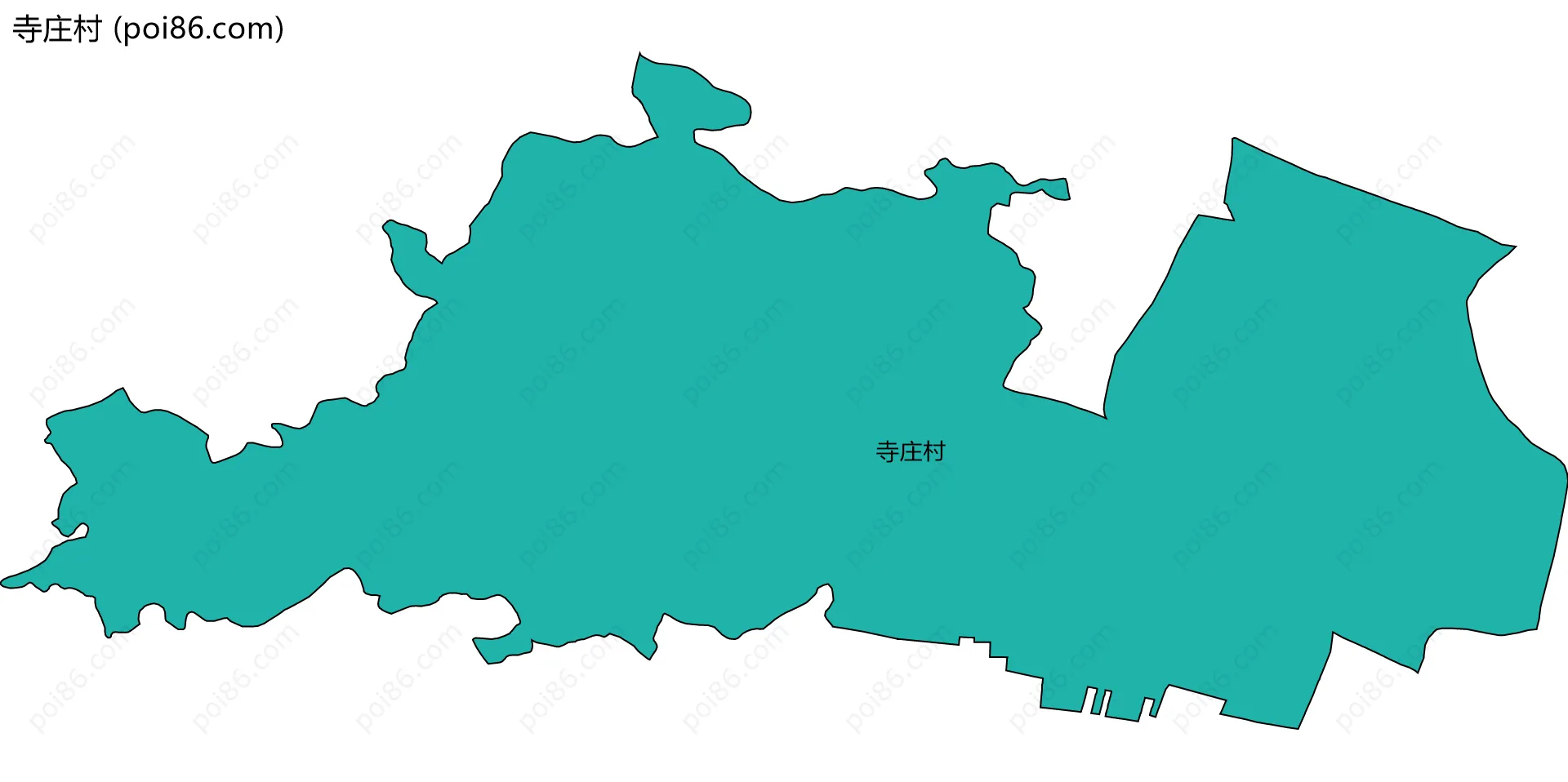 寺庄村边界地图