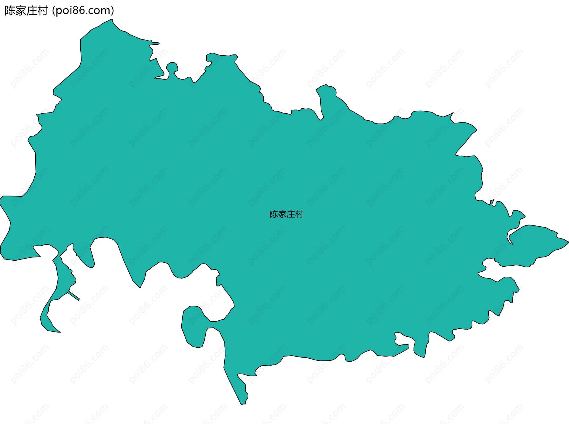 陈家庄村边界地图