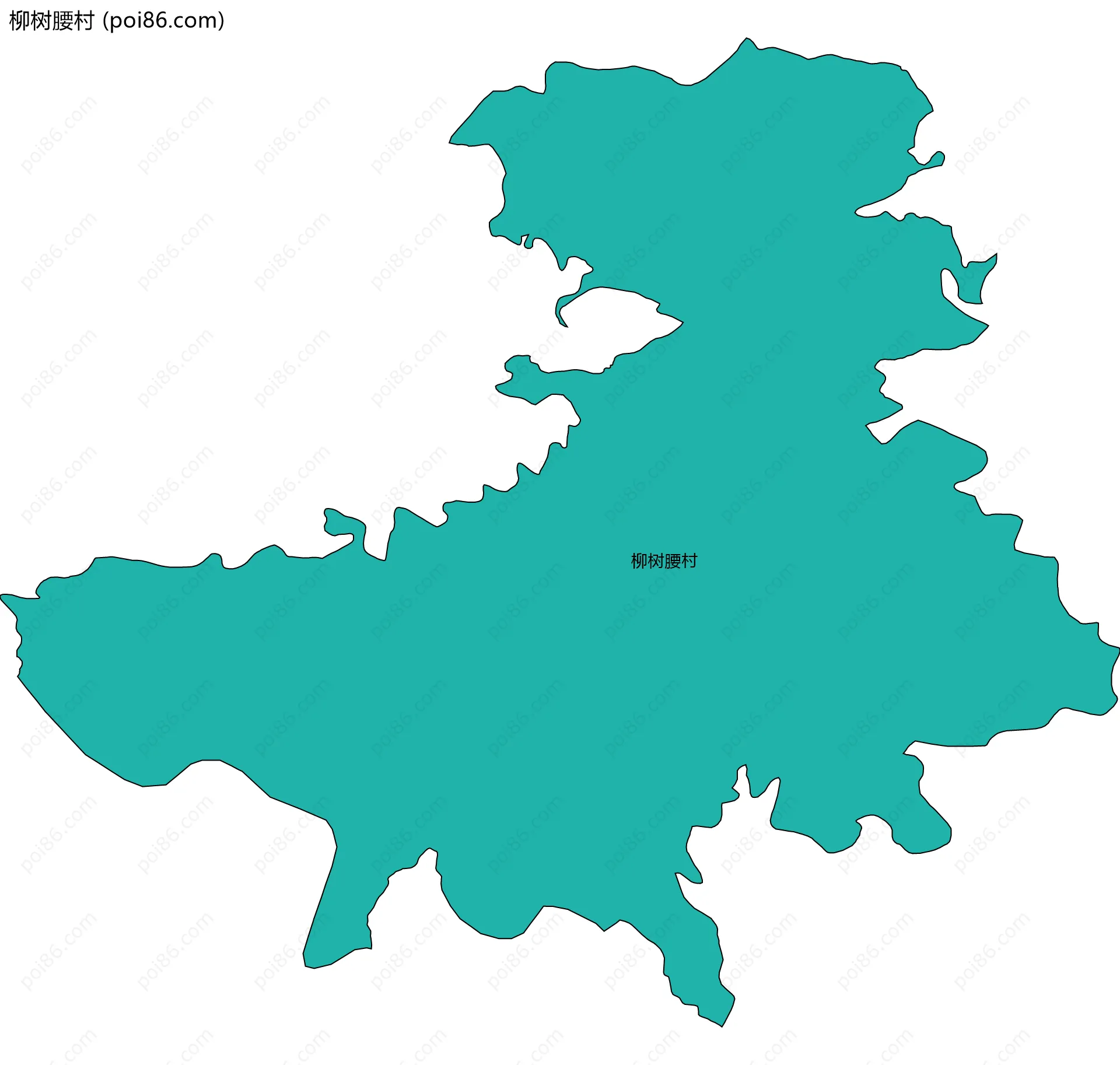 柳树腰村边界地图