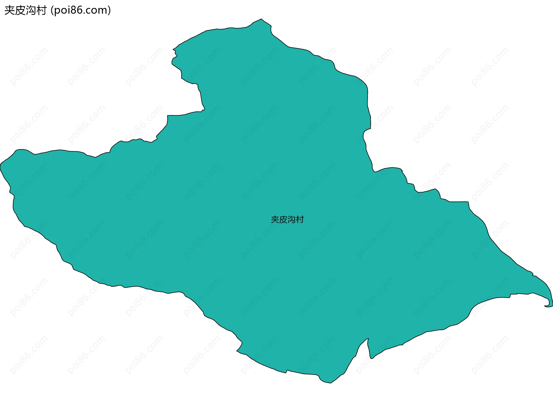 夹皮沟村边界地图