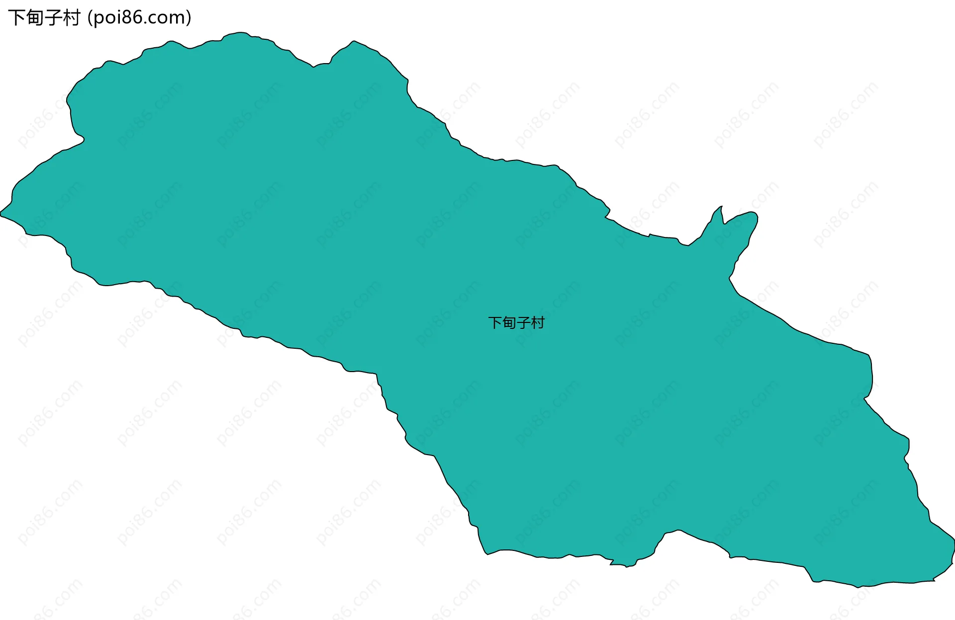 下甸子村边界地图