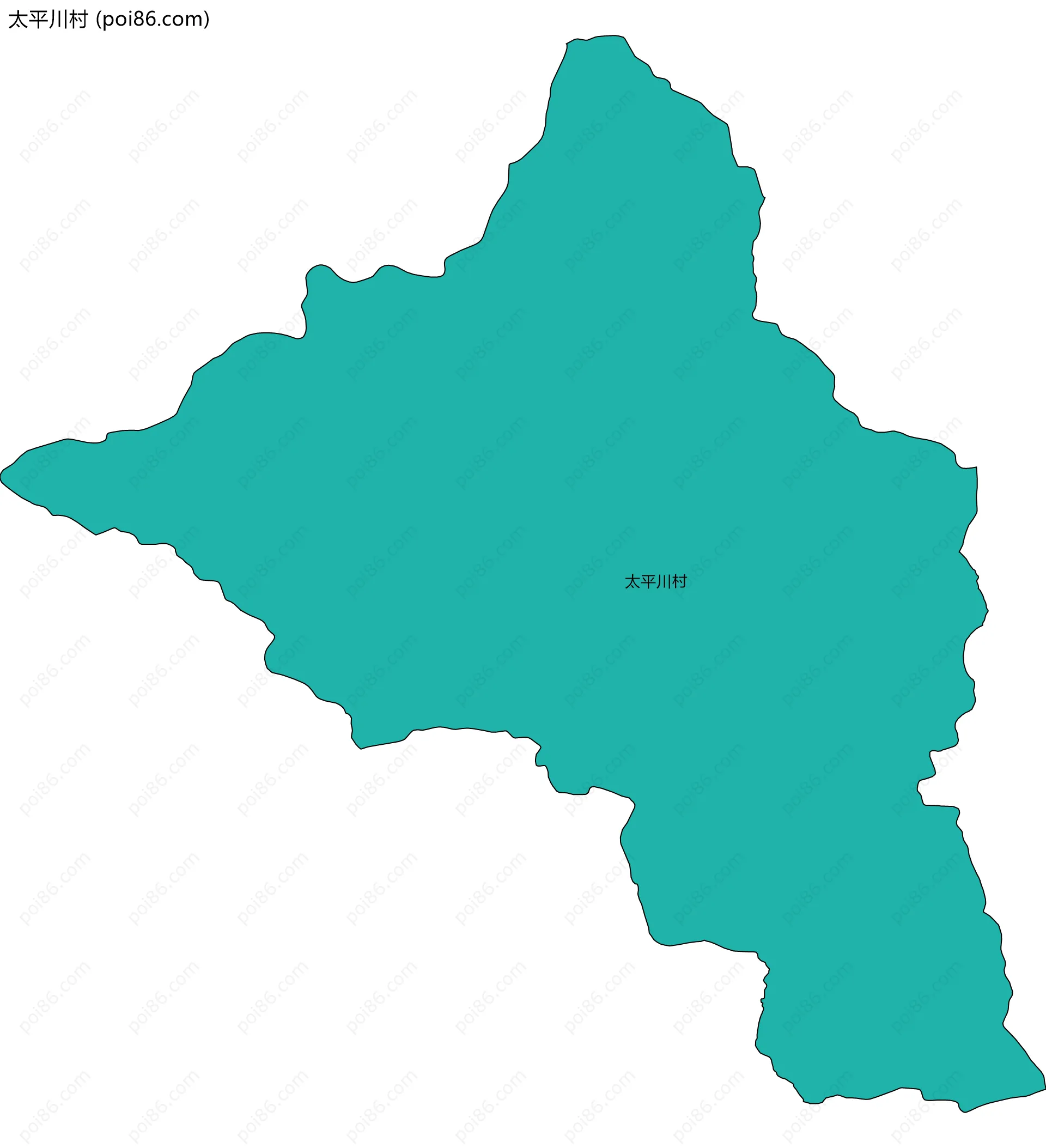 太平川村边界地图