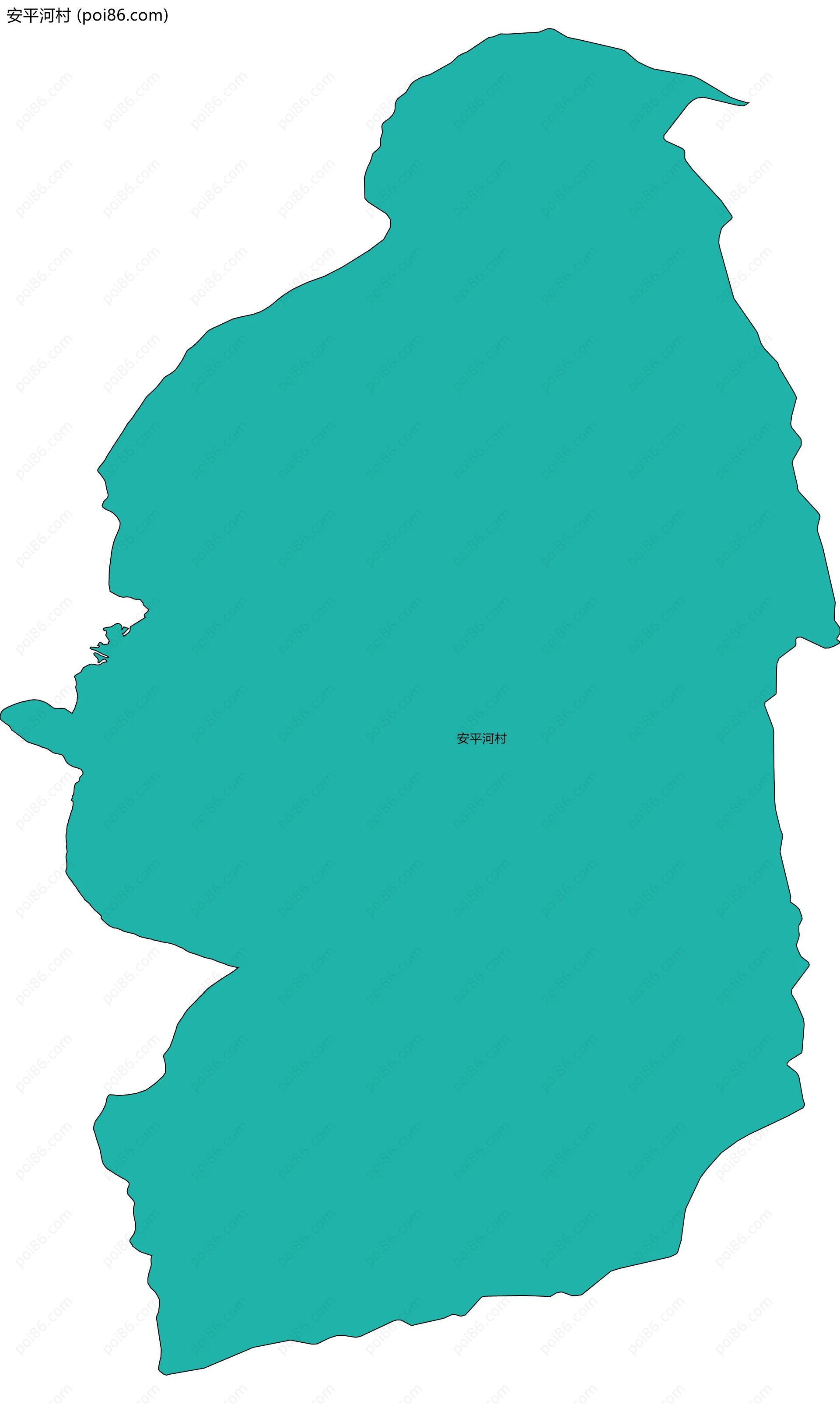 安平河村边界地图