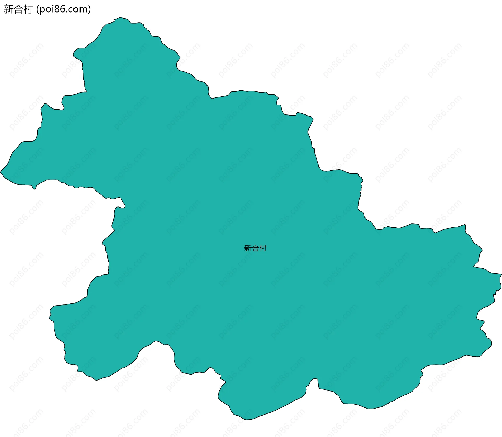 新合村边界地图