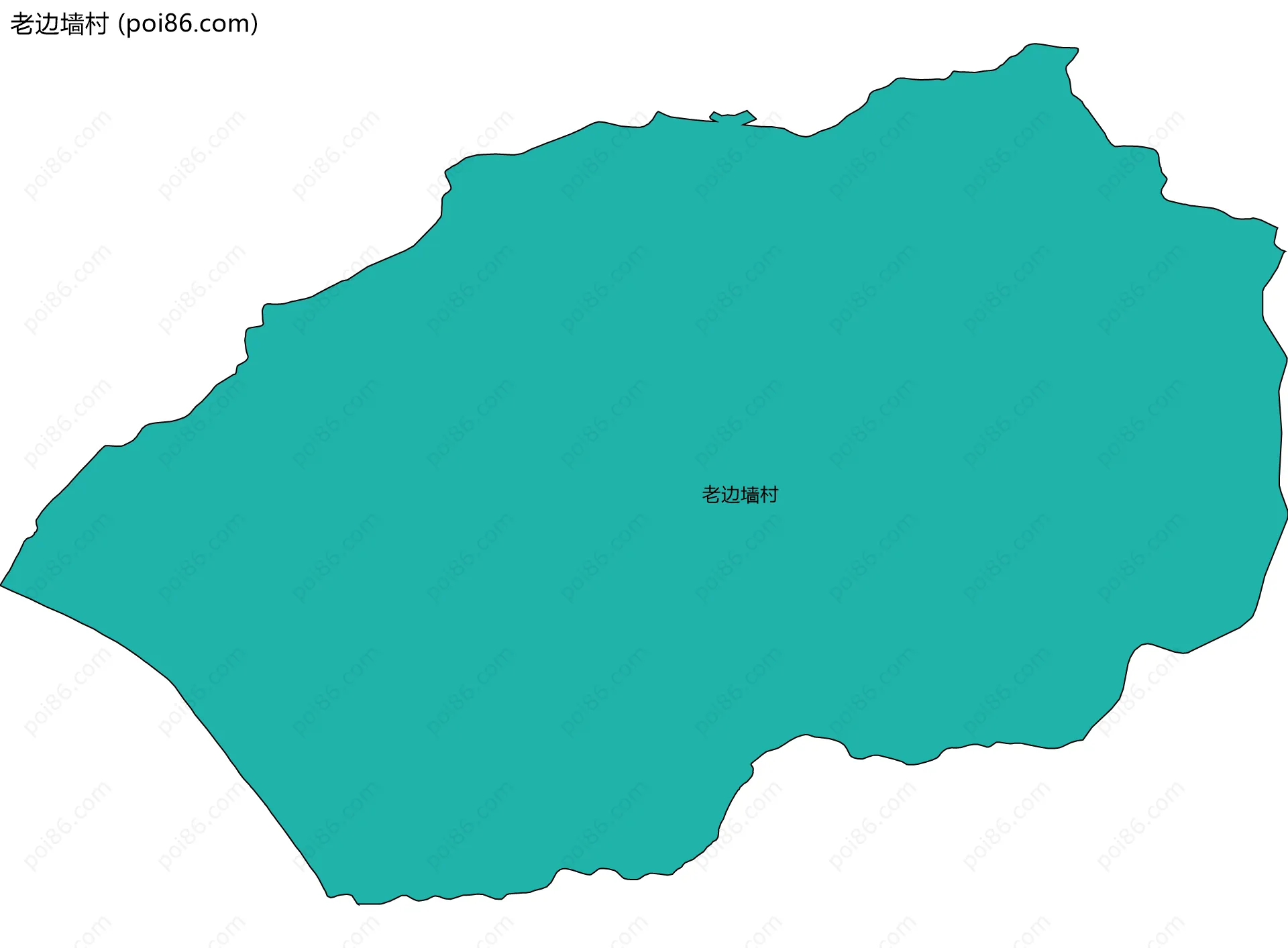 老边墙村边界地图