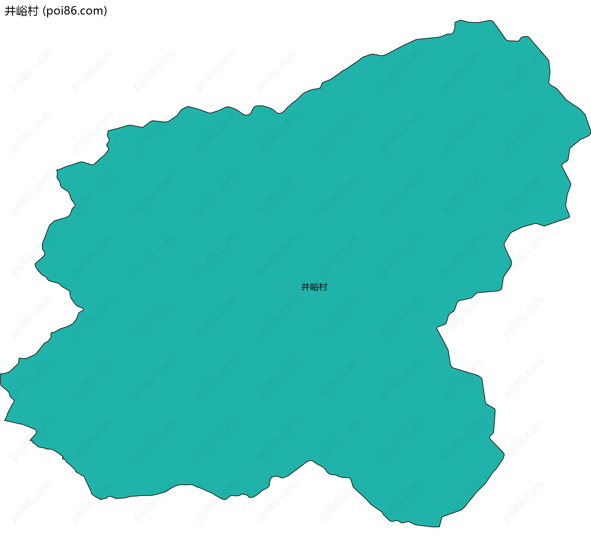 井峪村边界地图