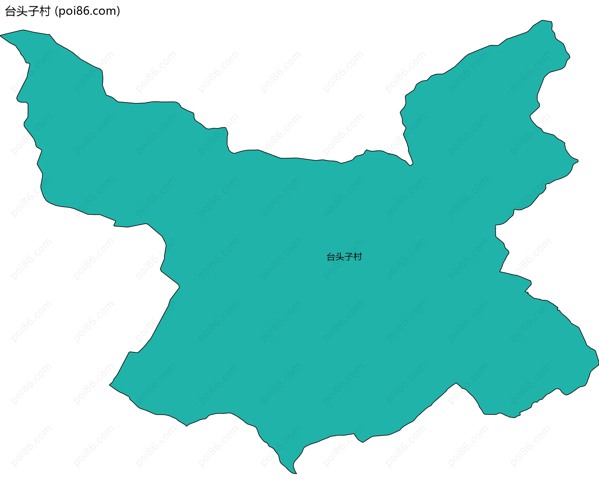台头子村边界地图