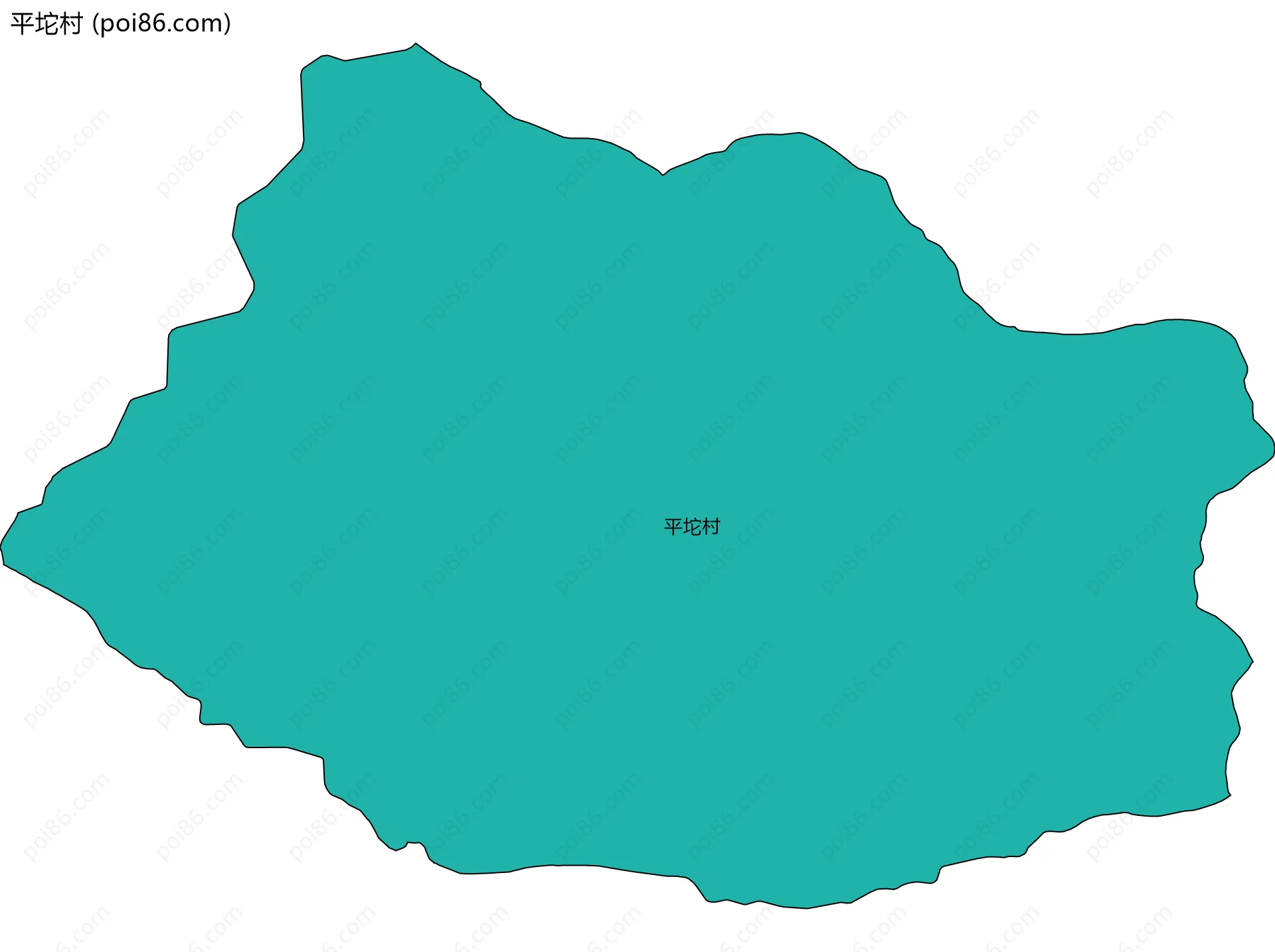 平坨村边界地图