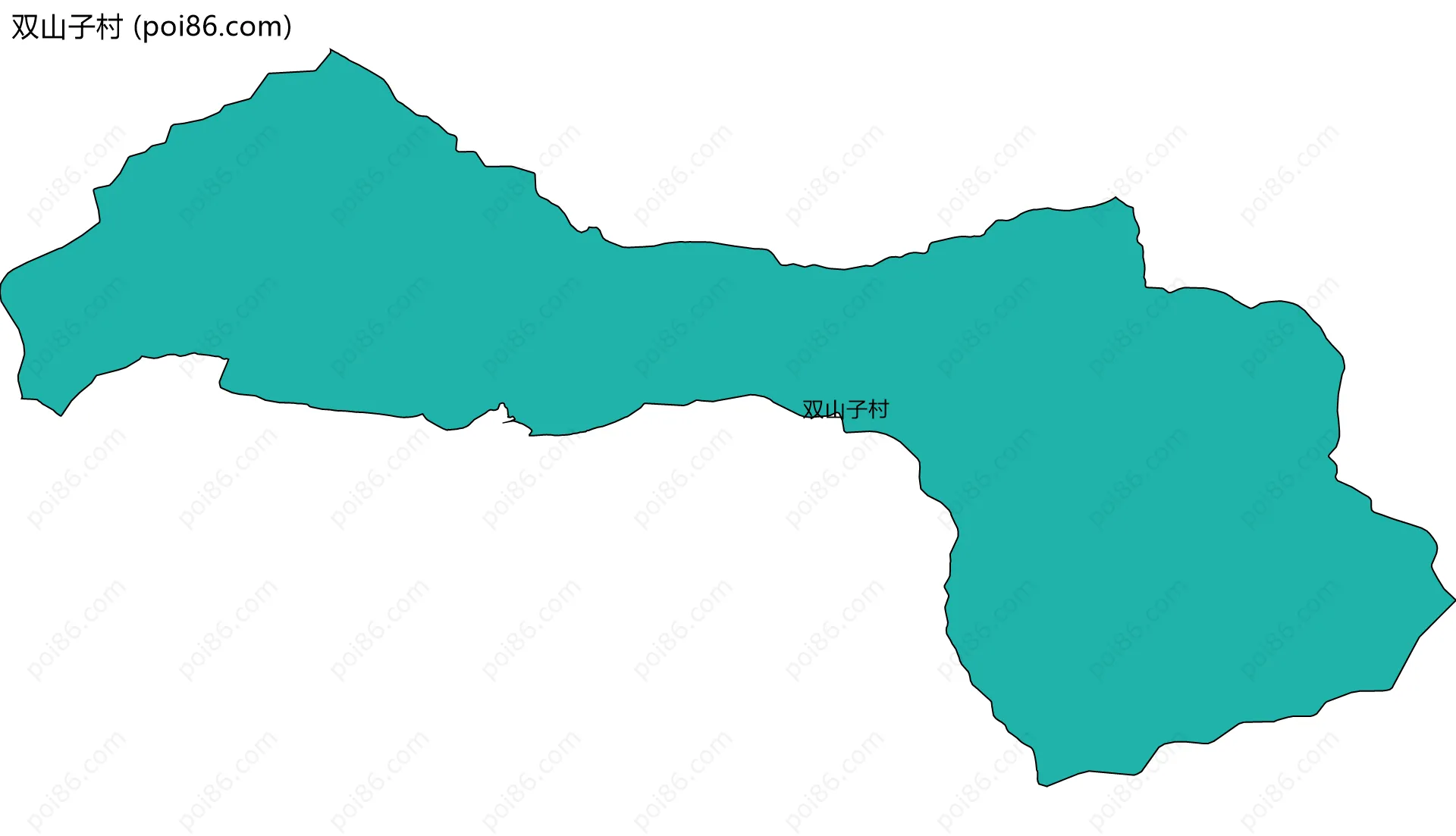双山子村边界地图