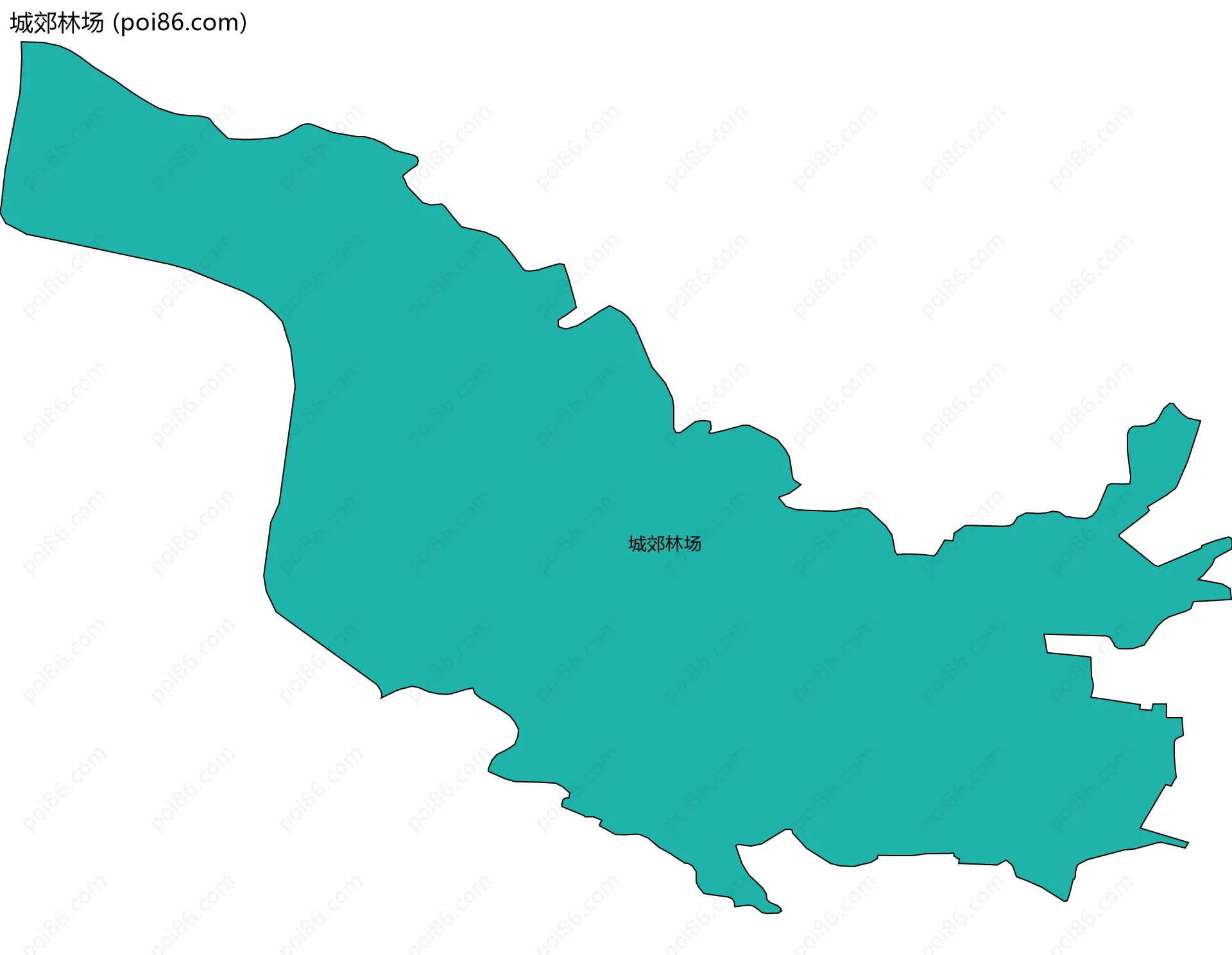 城郊林场边界地图