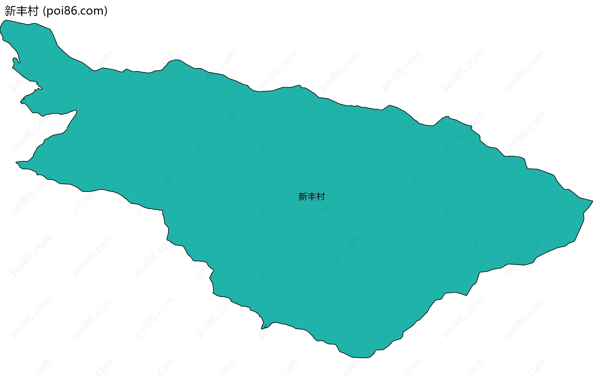 新丰村边界地图