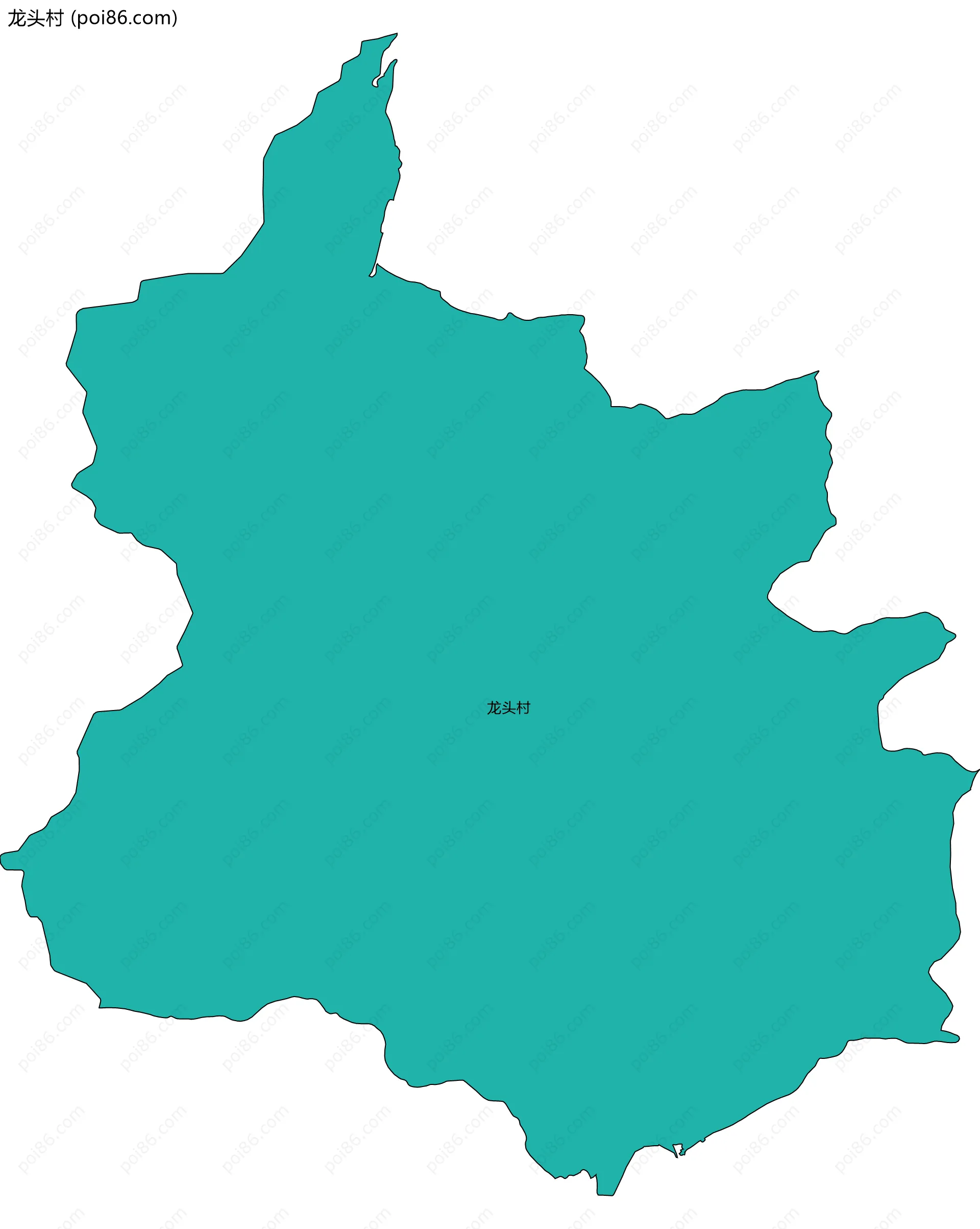 龙头村边界地图