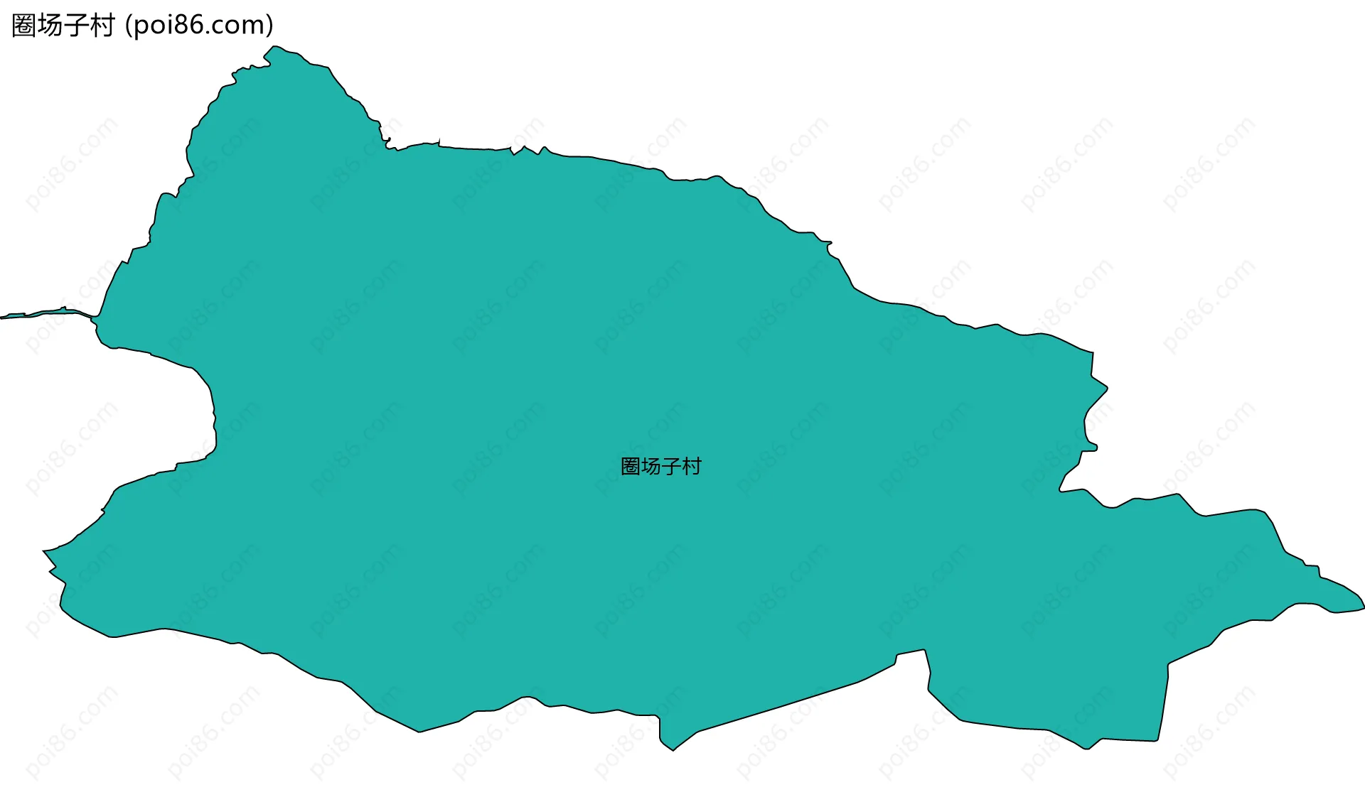 圈场子村边界地图