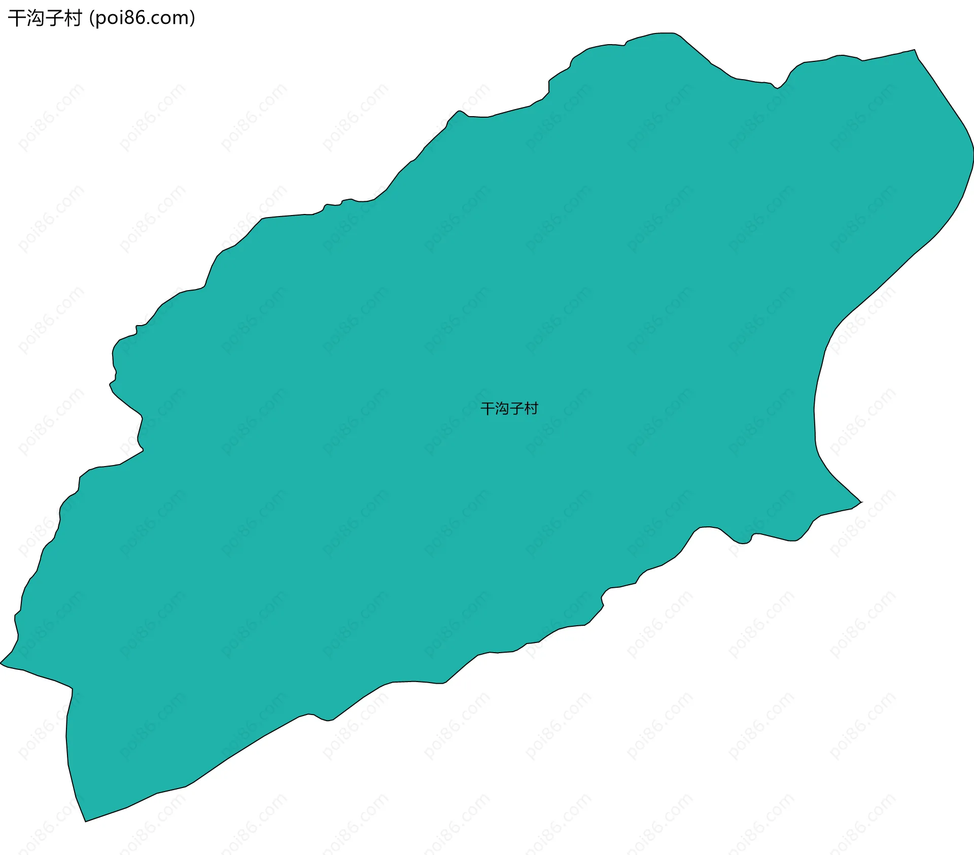 干沟子村边界地图