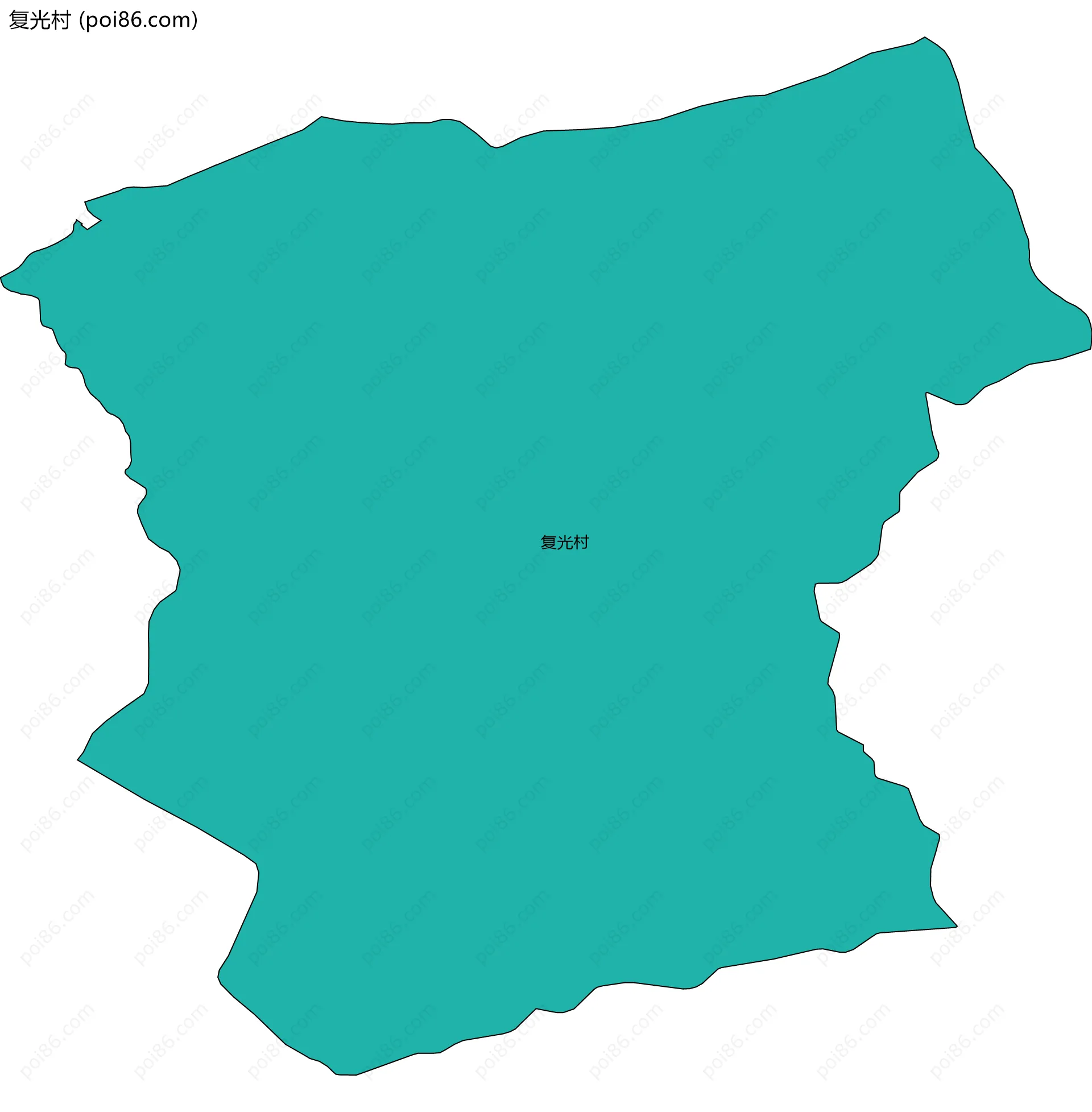 复光村边界地图