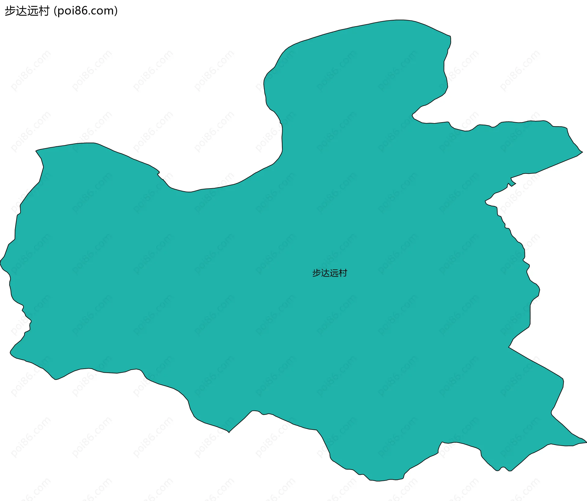 步达远村边界地图