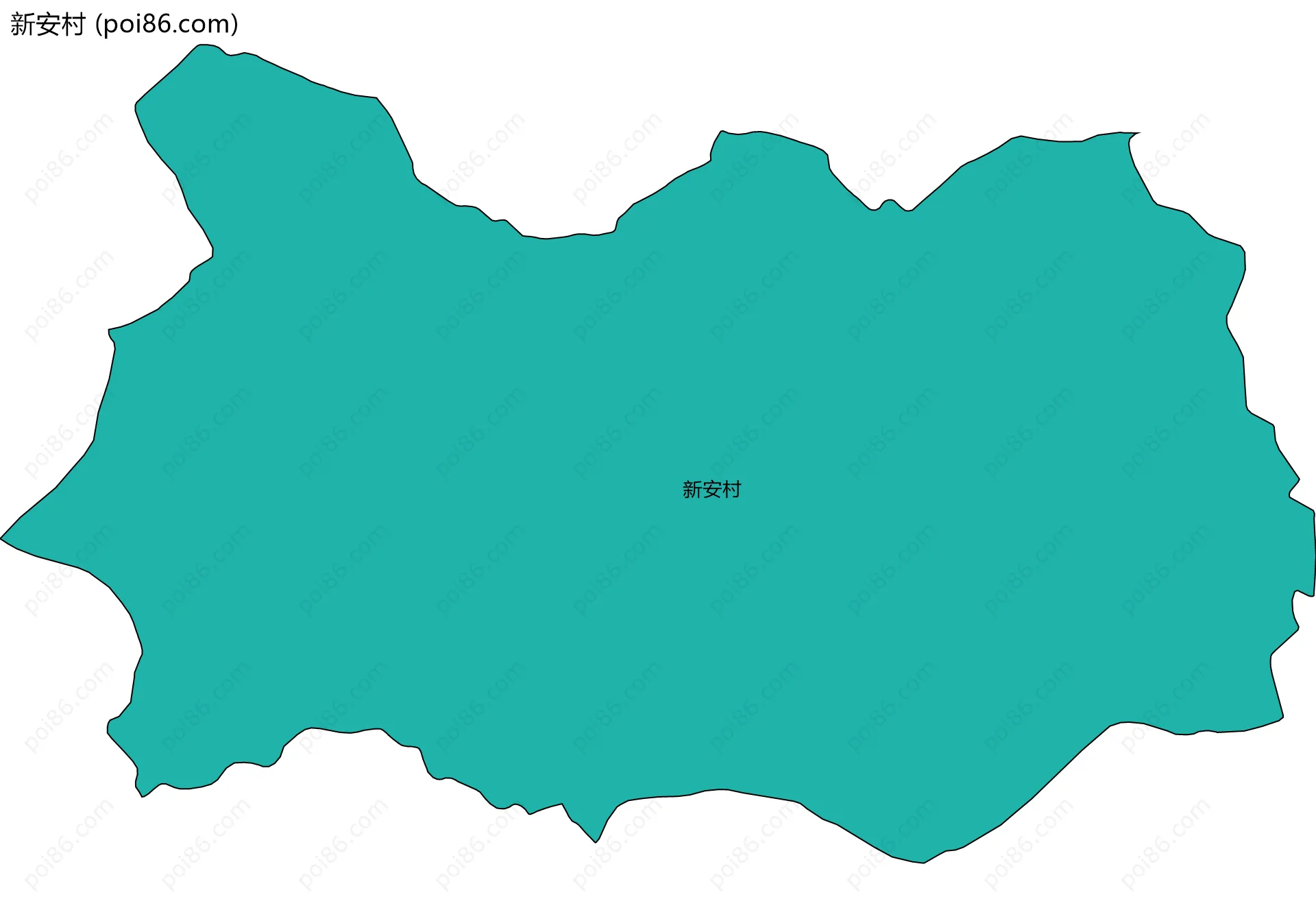 新安村边界地图