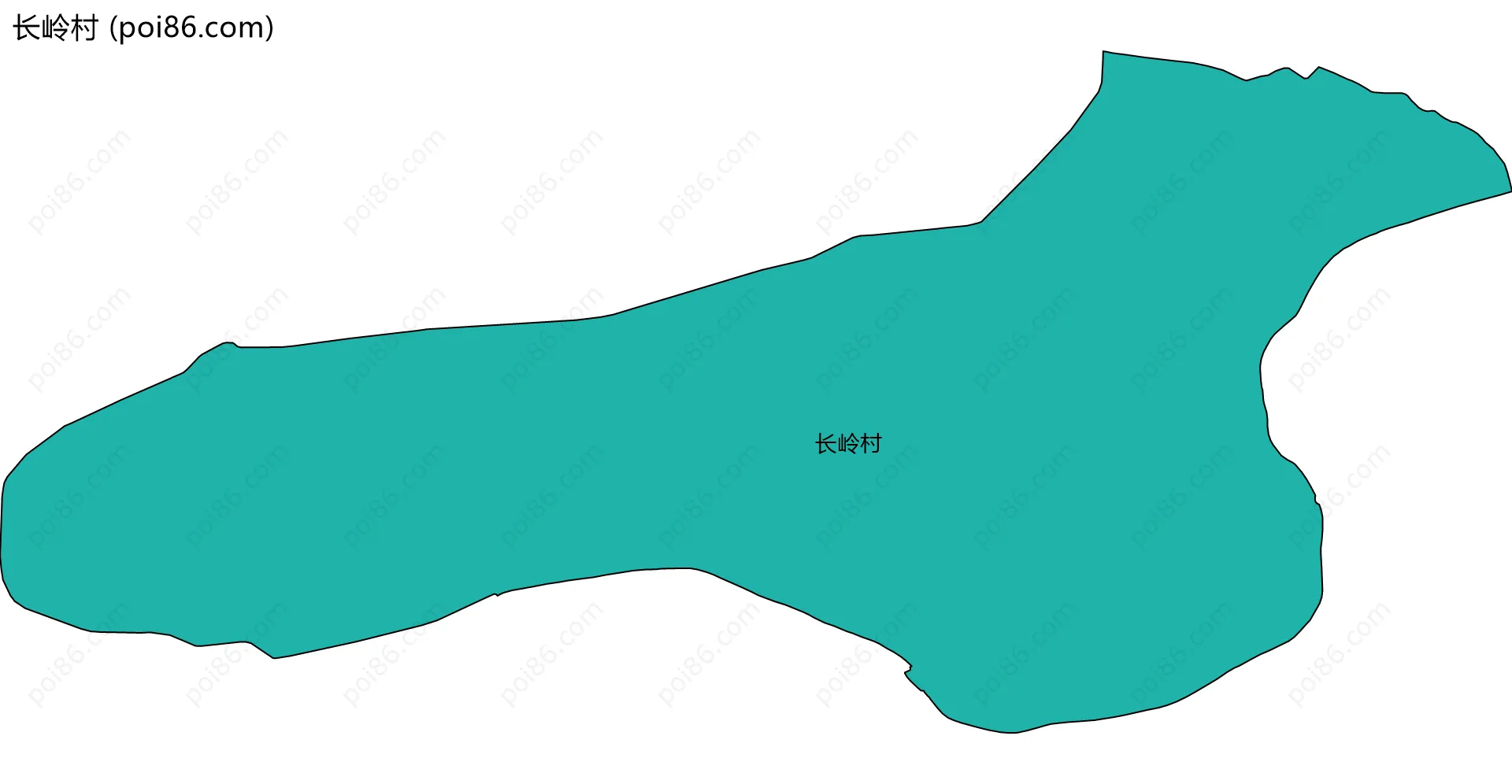 长岭村边界地图