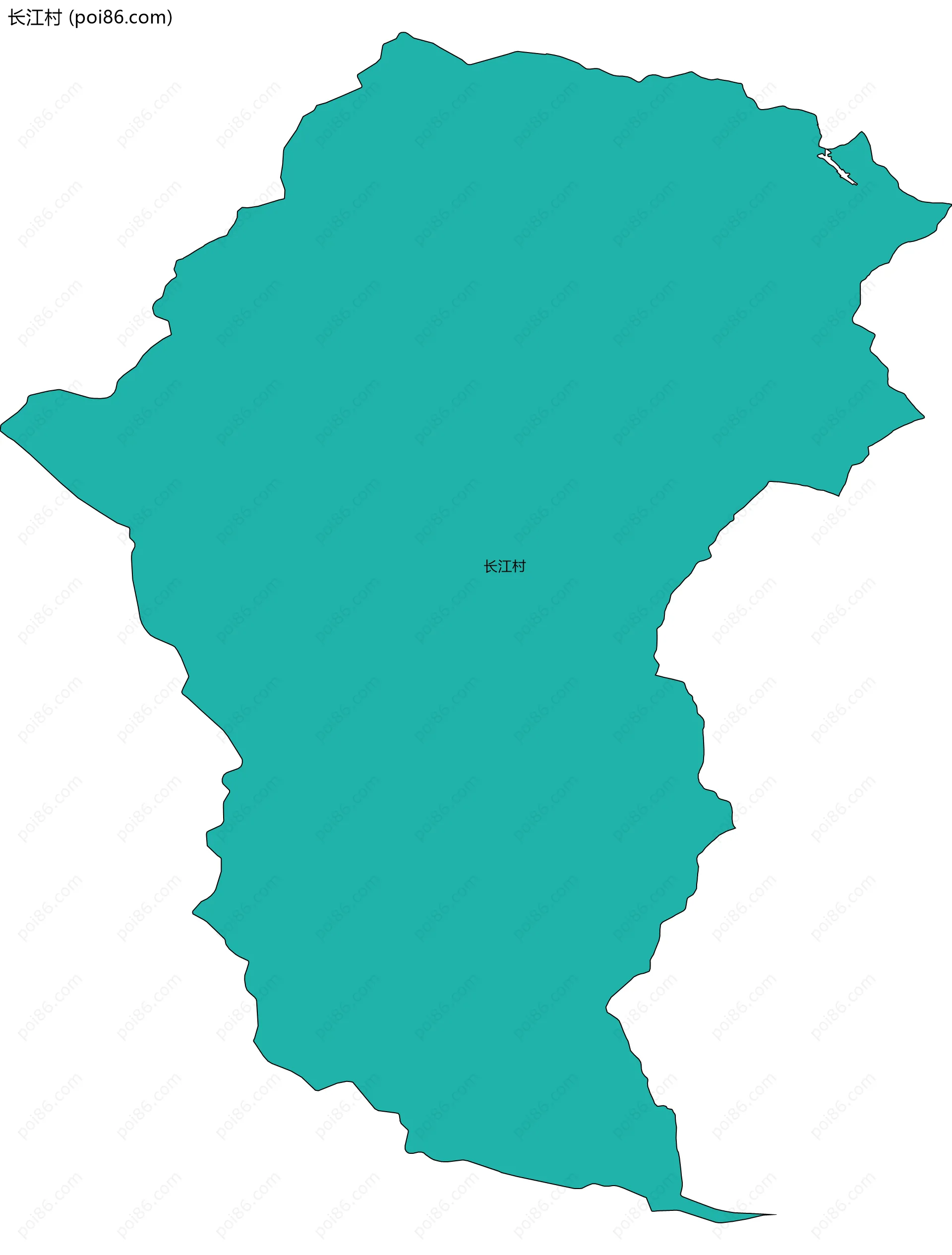 长江村边界地图