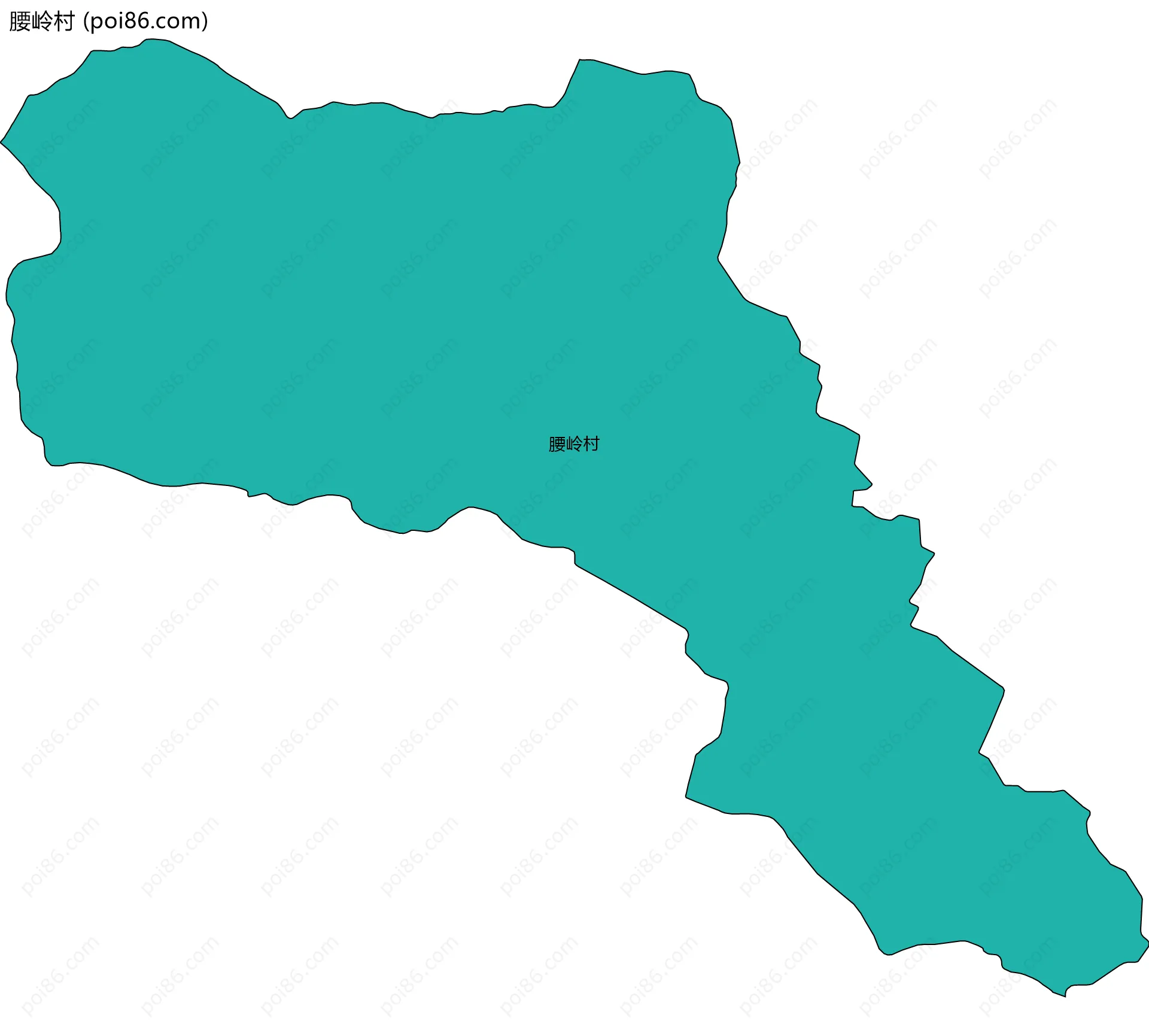 腰岭村边界地图