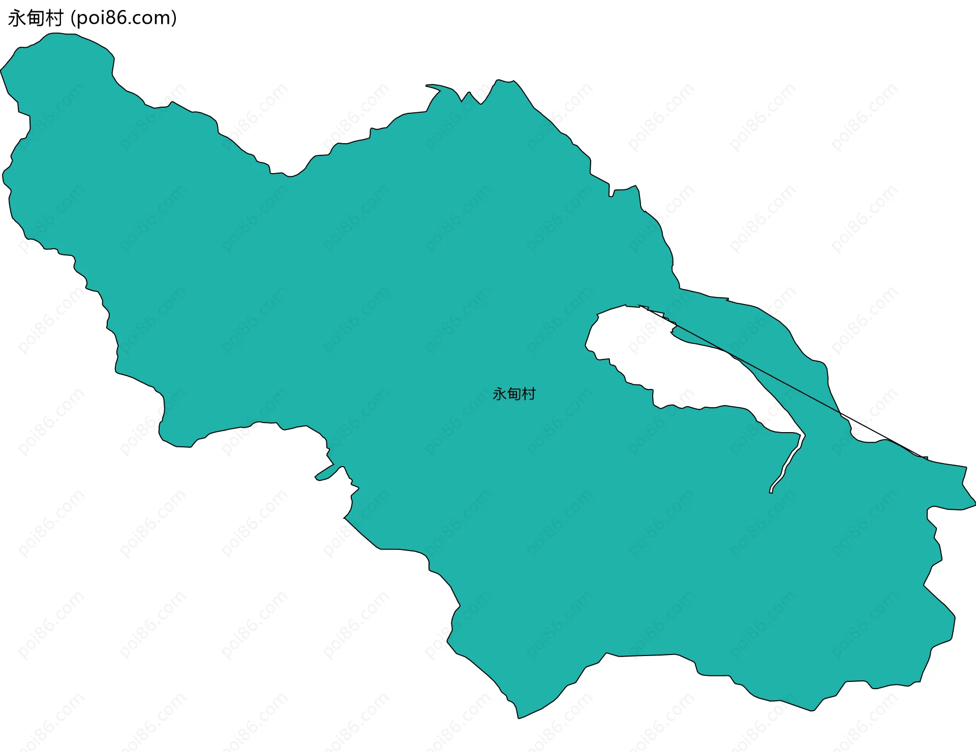 永甸村边界地图