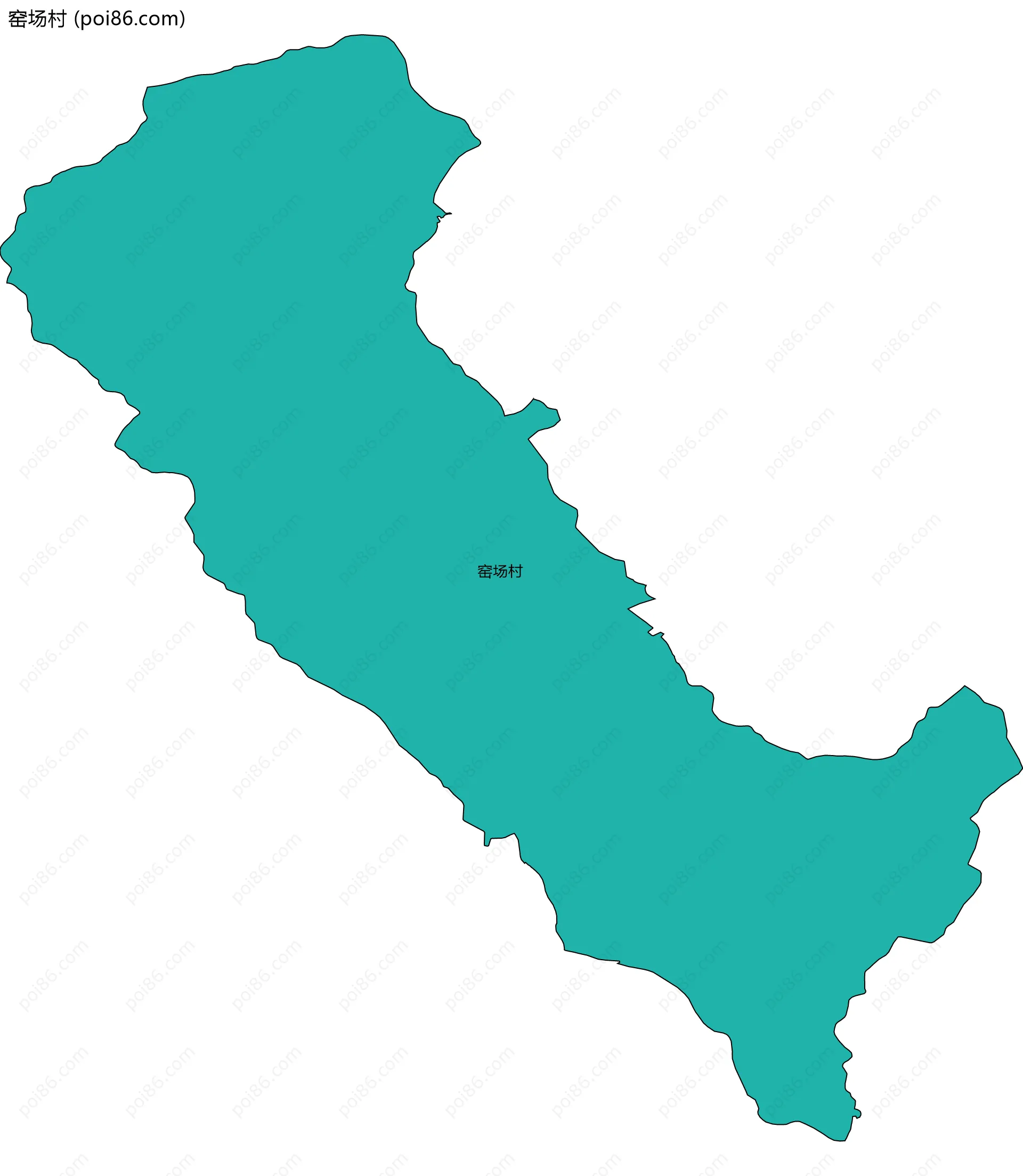 窑场村边界地图