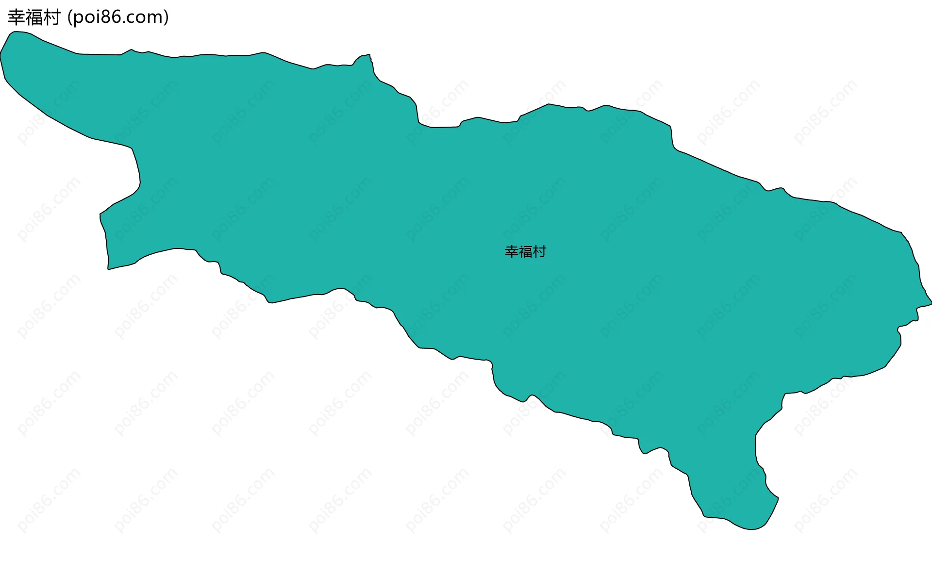 幸福村边界地图