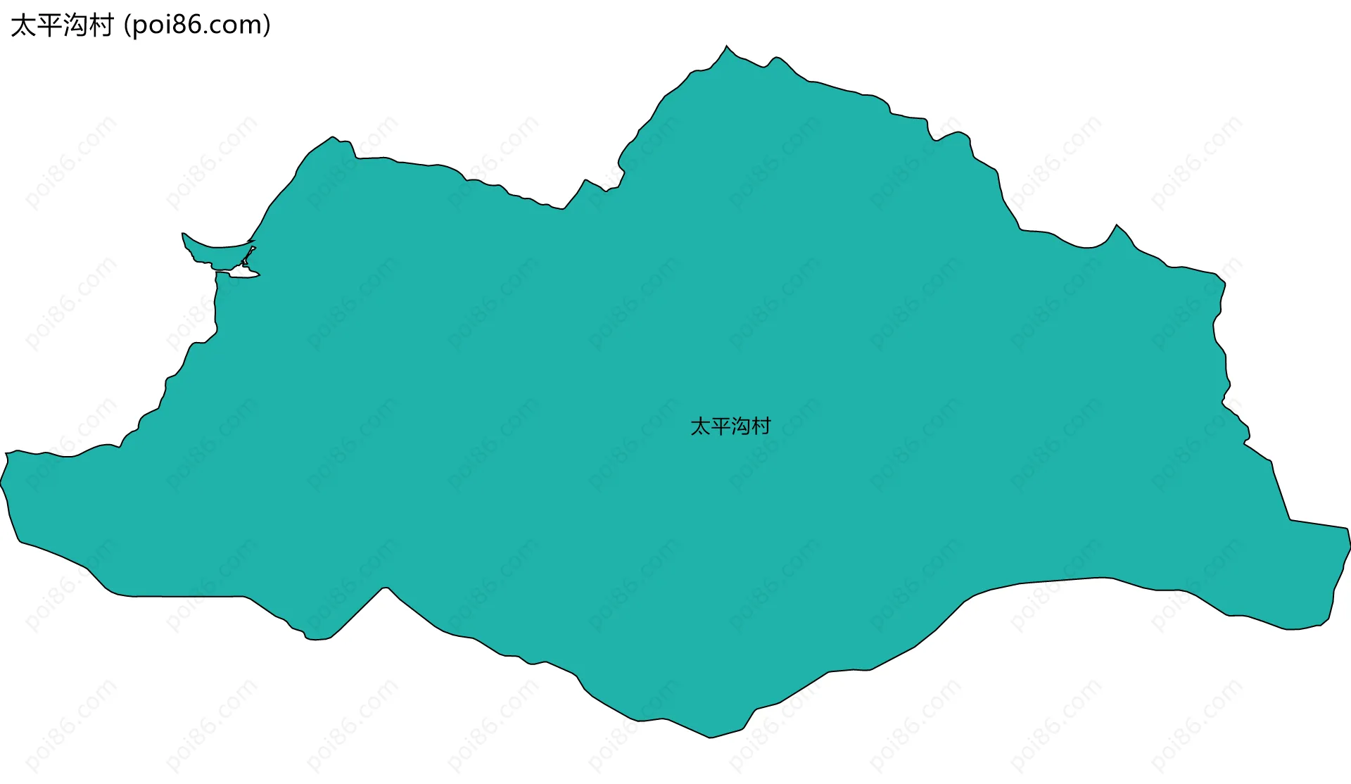 太平沟村边界地图