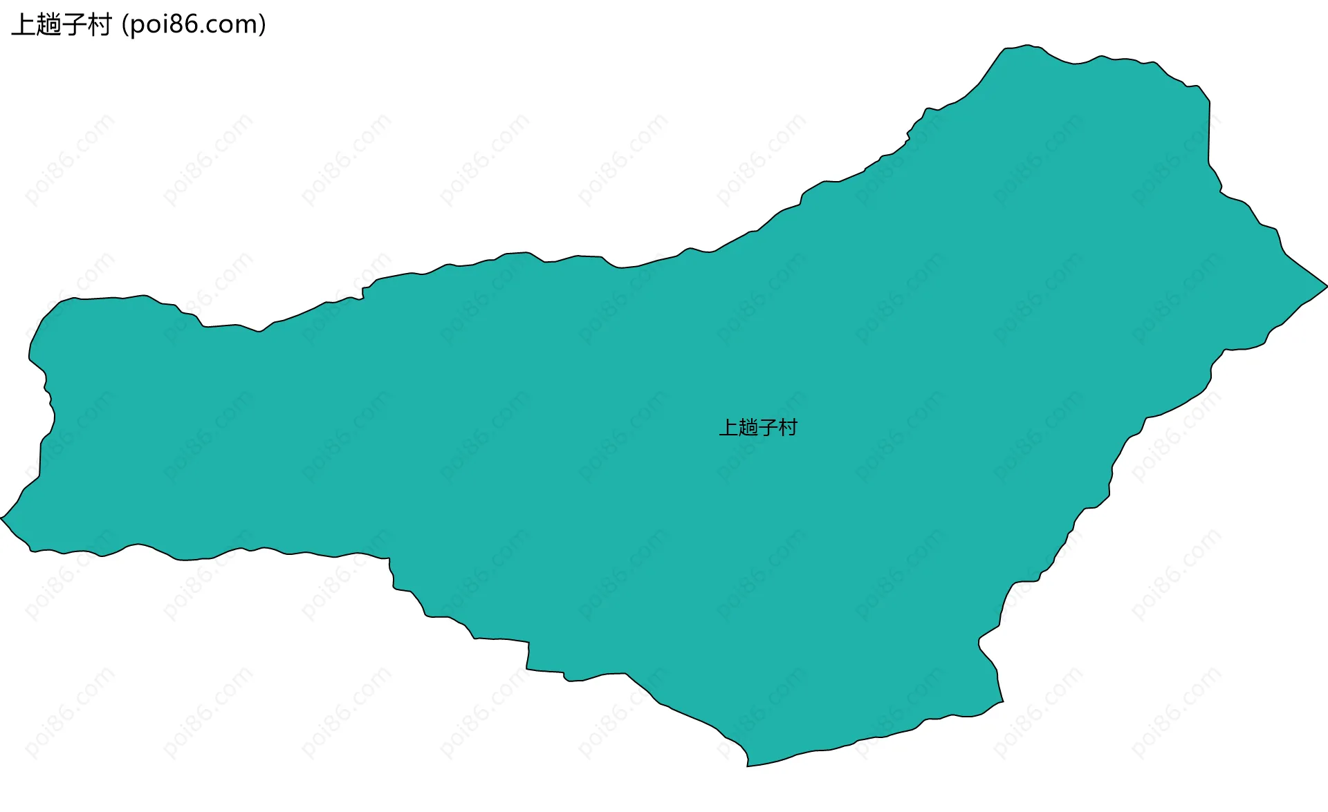 上趟子村边界地图