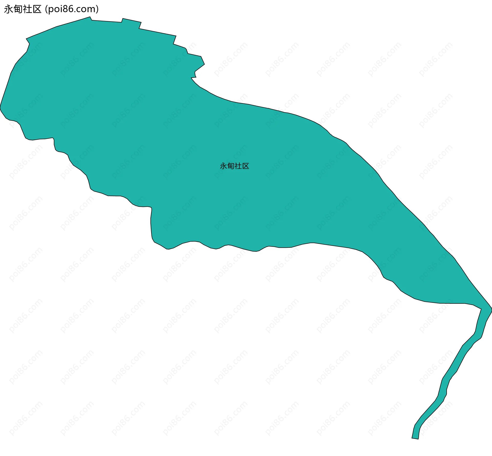 永甸社区边界地图