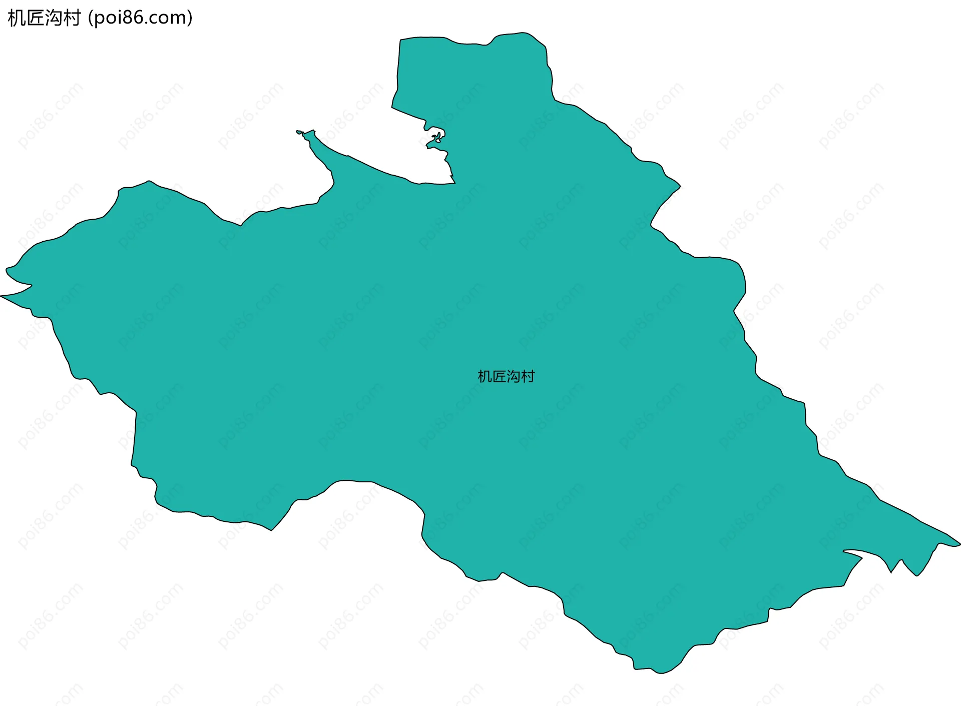 机匠沟村边界地图