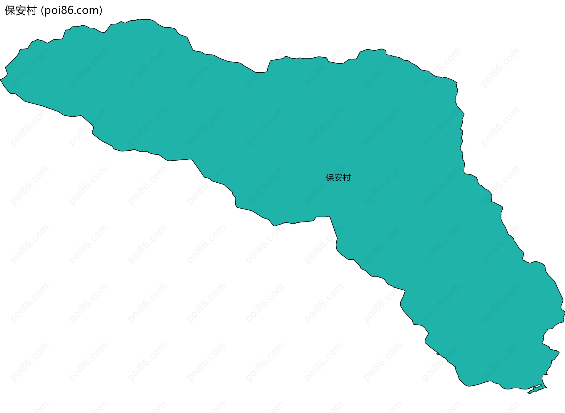 保安村边界地图