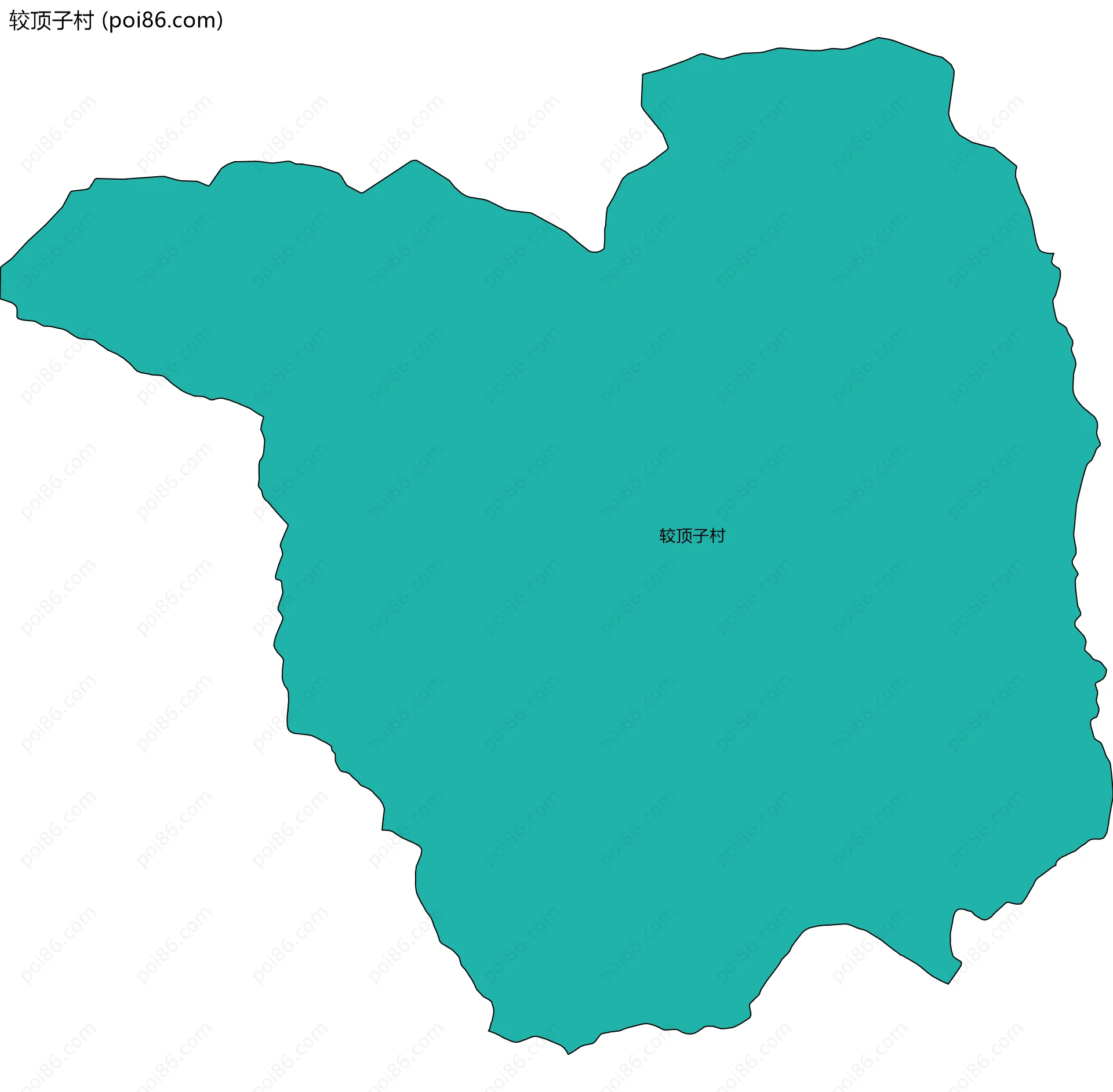较顶子村边界地图