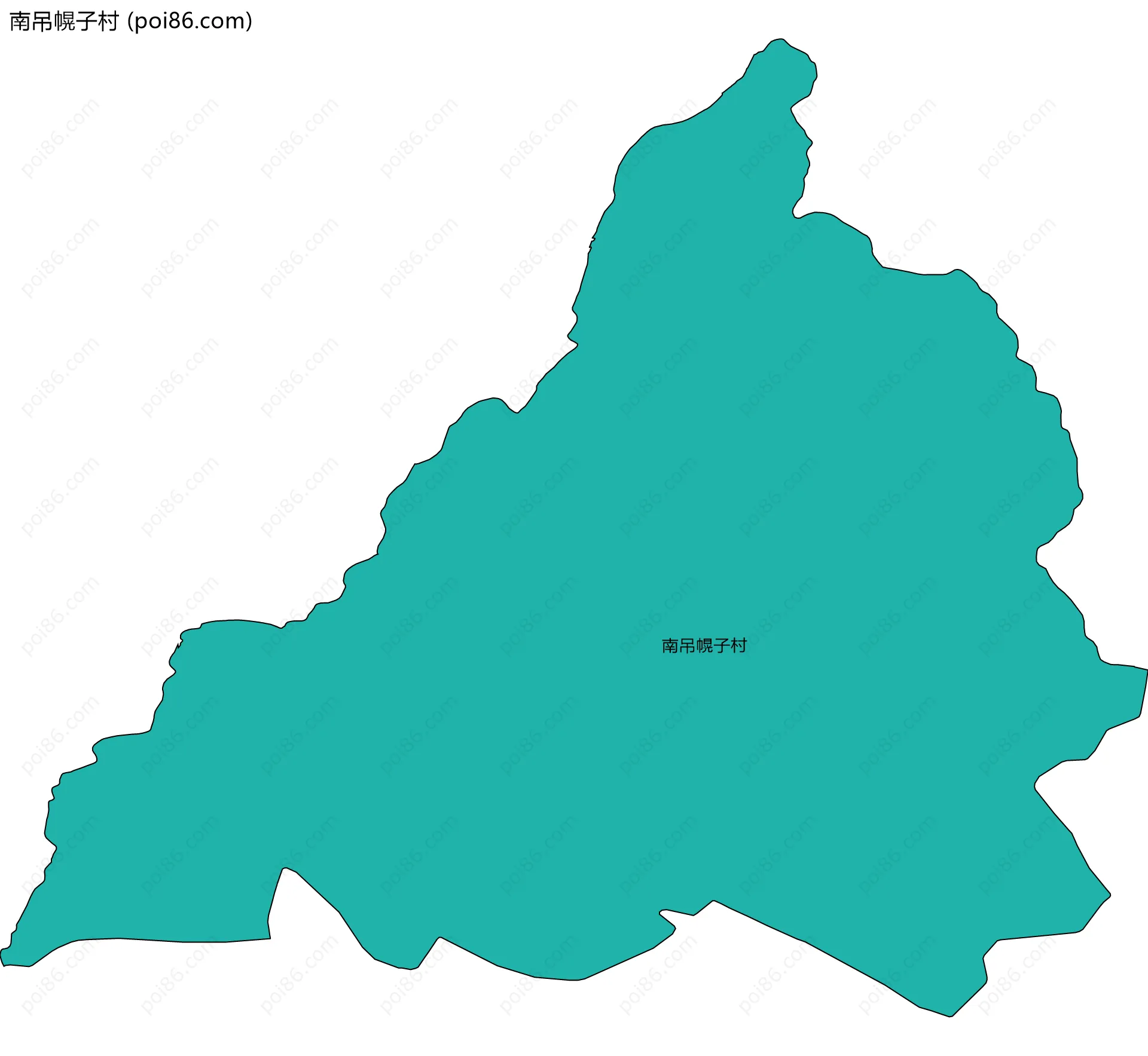 南吊幌子村边界地图